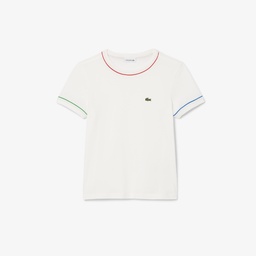 Çocuk Bisiklet Yaka Krem T-Shirt Krem