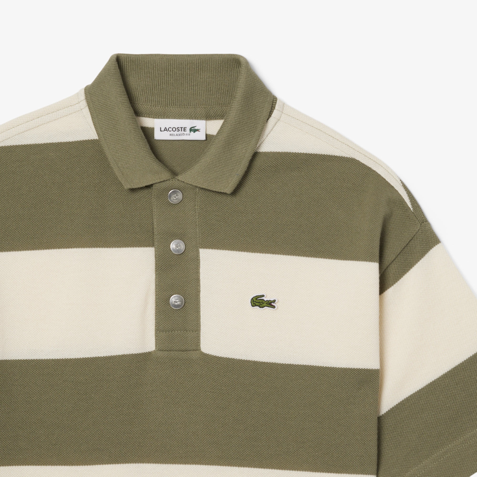 Lacoste Çocuk Çizgili Yeşil Polo