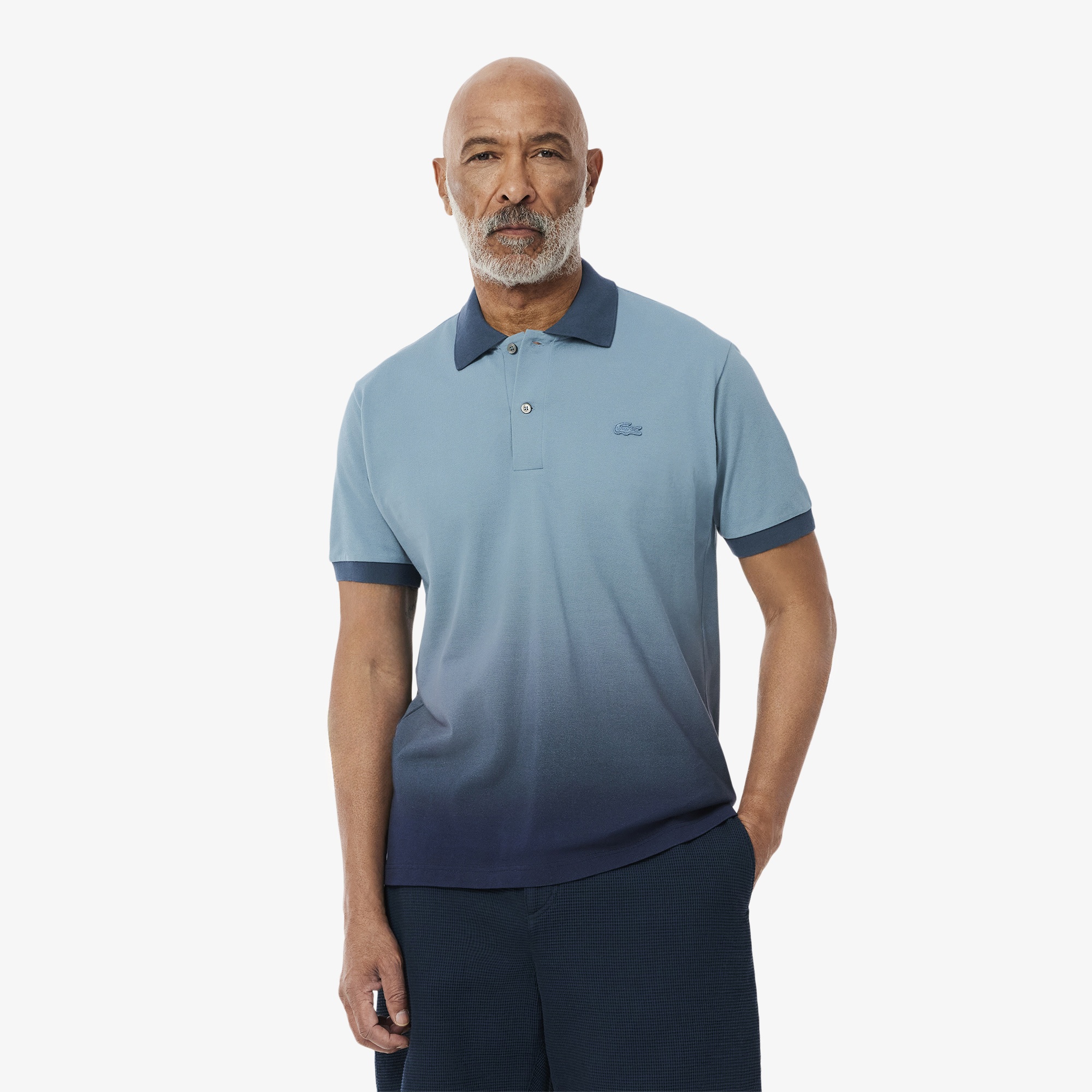 Lacoste Erkek Classic Fit Renk Bloklu Lacivert Polo