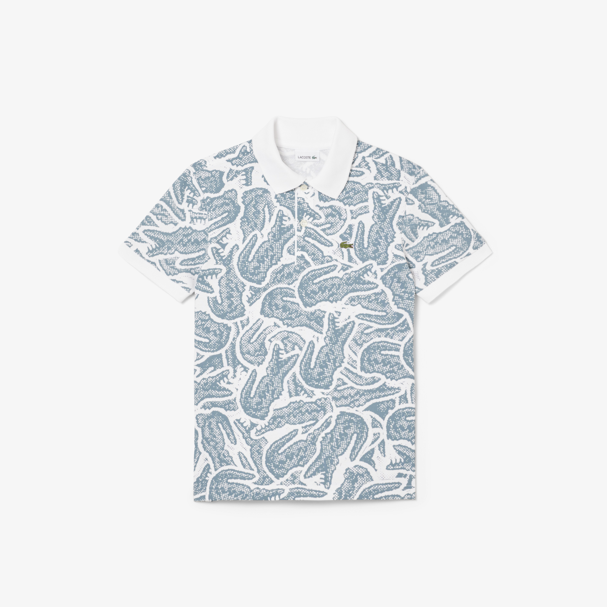 Lacoste Çocuk Baskılı Mavi Polo görsel 4
