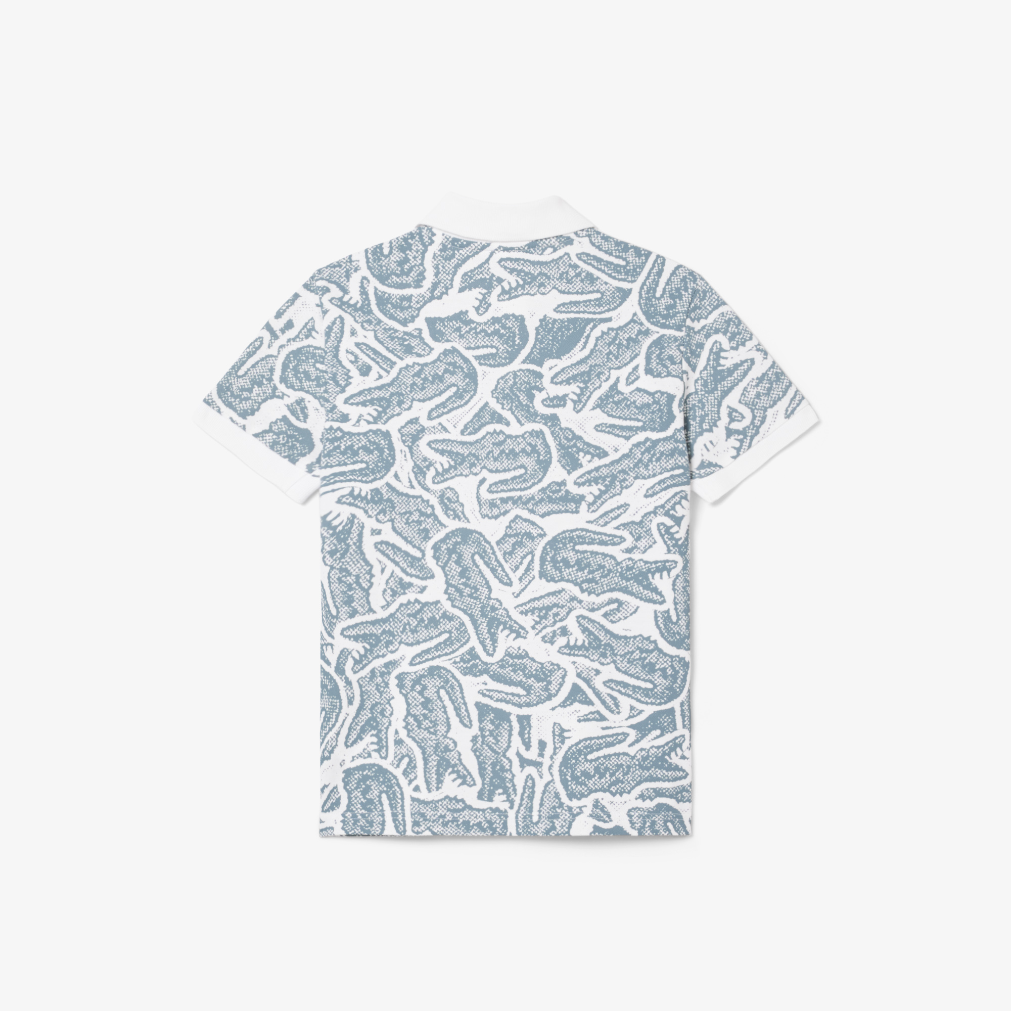 Lacoste Çocuk Baskılı Mavi Polo görsel 5