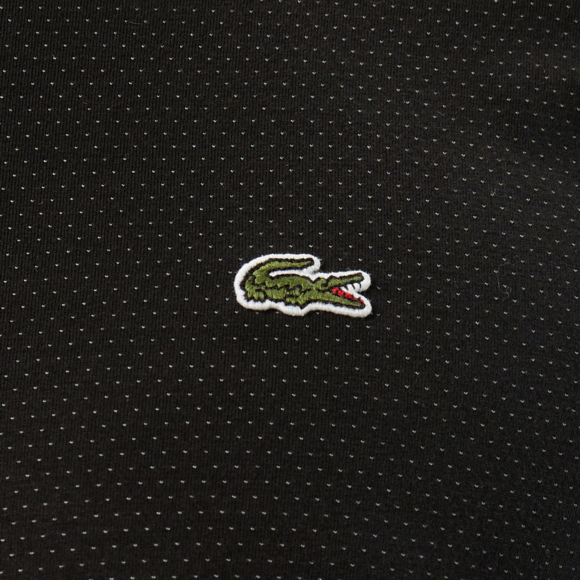 Lacoste Erkek Slim Fit Bisiklet Yaka Siyah T-Shirt görsel 7