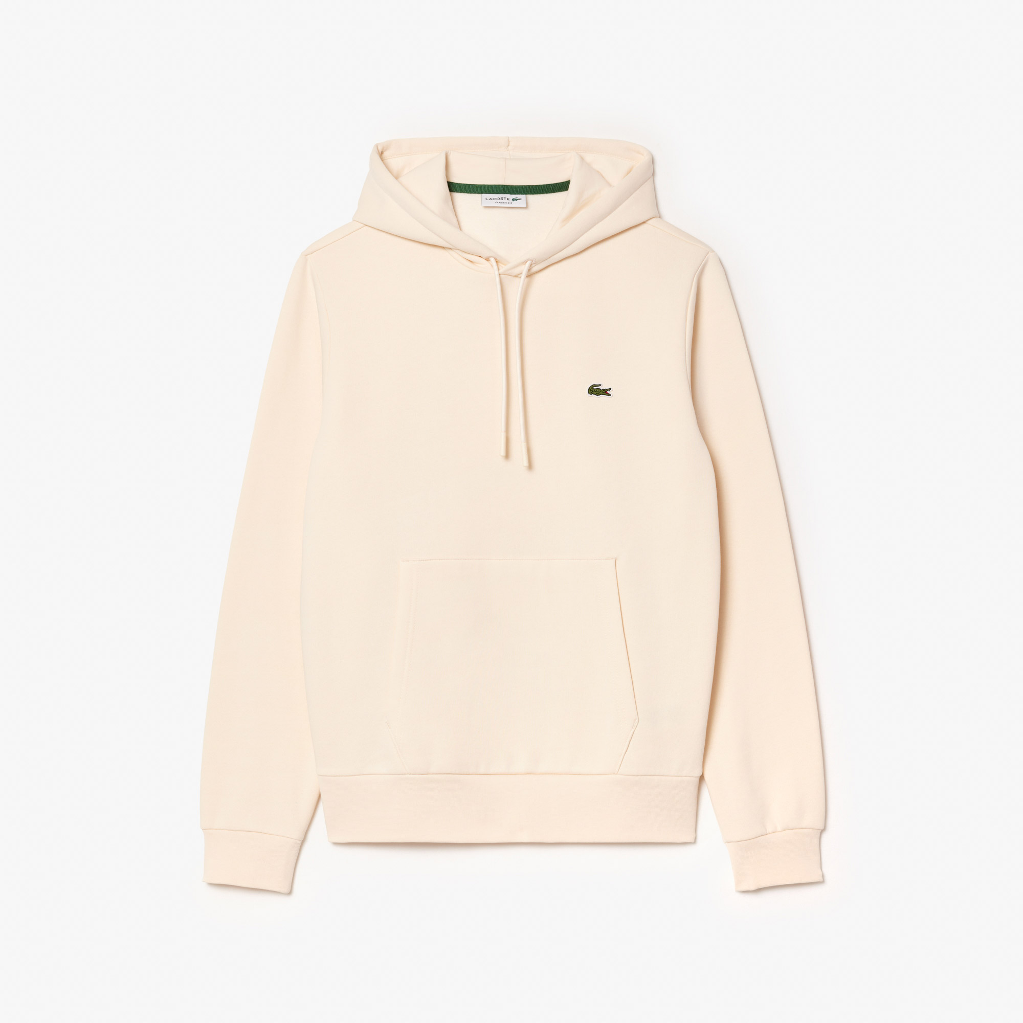 Erkek Classic Fit Kapüşonlu Bej Sweatshirt SH9623-XFJ | Lacoste