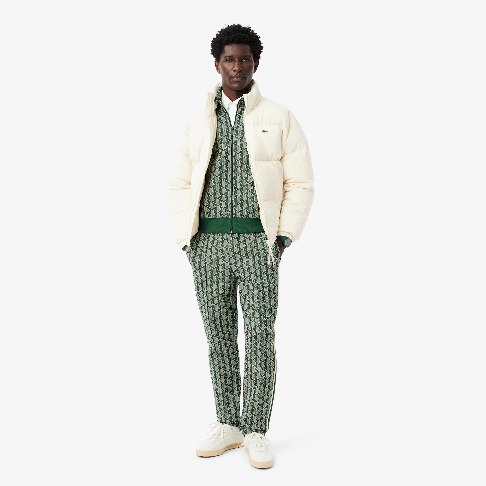 Lacoste Paris Erkek Regular Fit Monogram Yeşil Eşofman Altı görsel 4