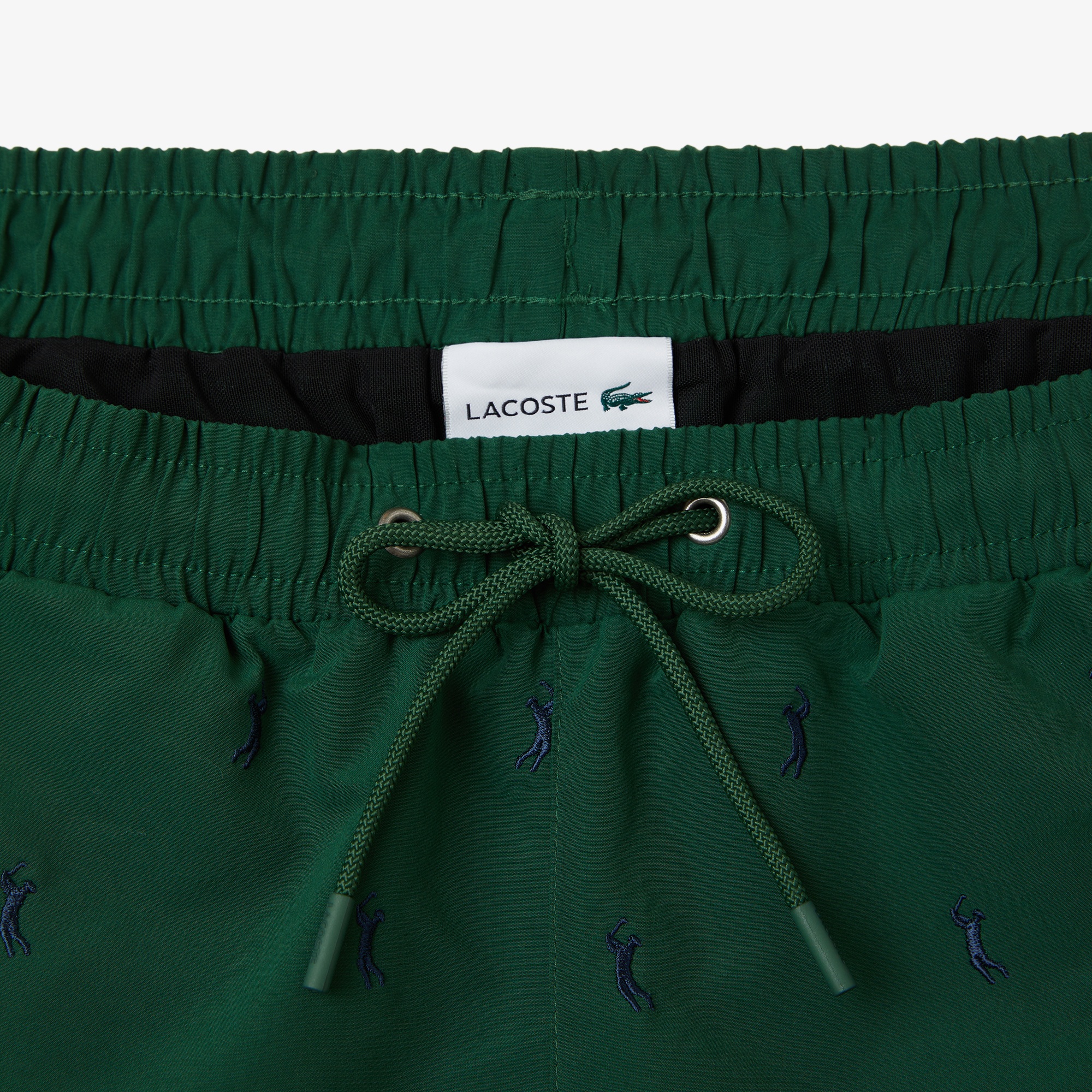 Lacoste Erkek Regular Fit Desenli Yeşil Mayo