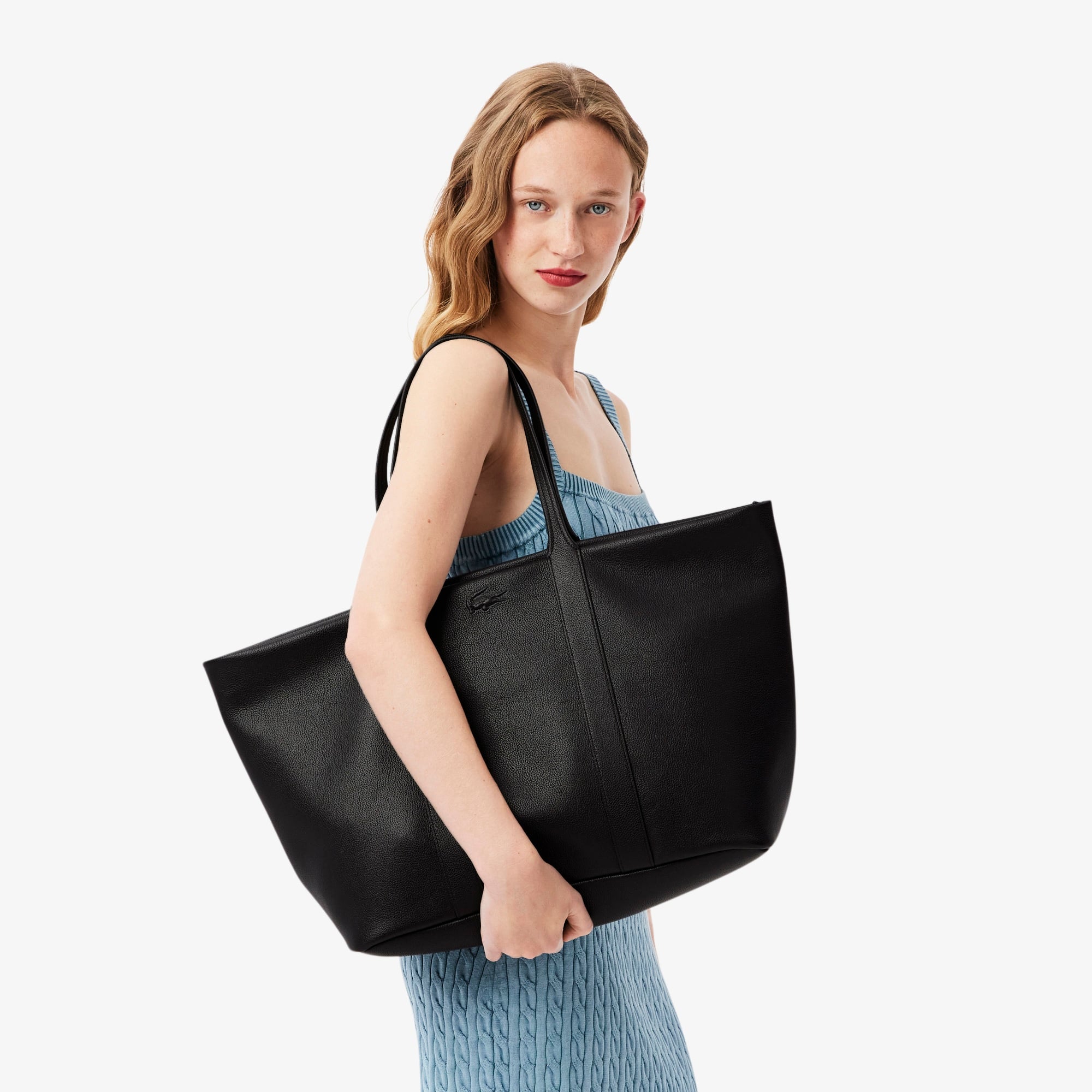 City Court Kadın Deri Siyah Alışveriş Çantası