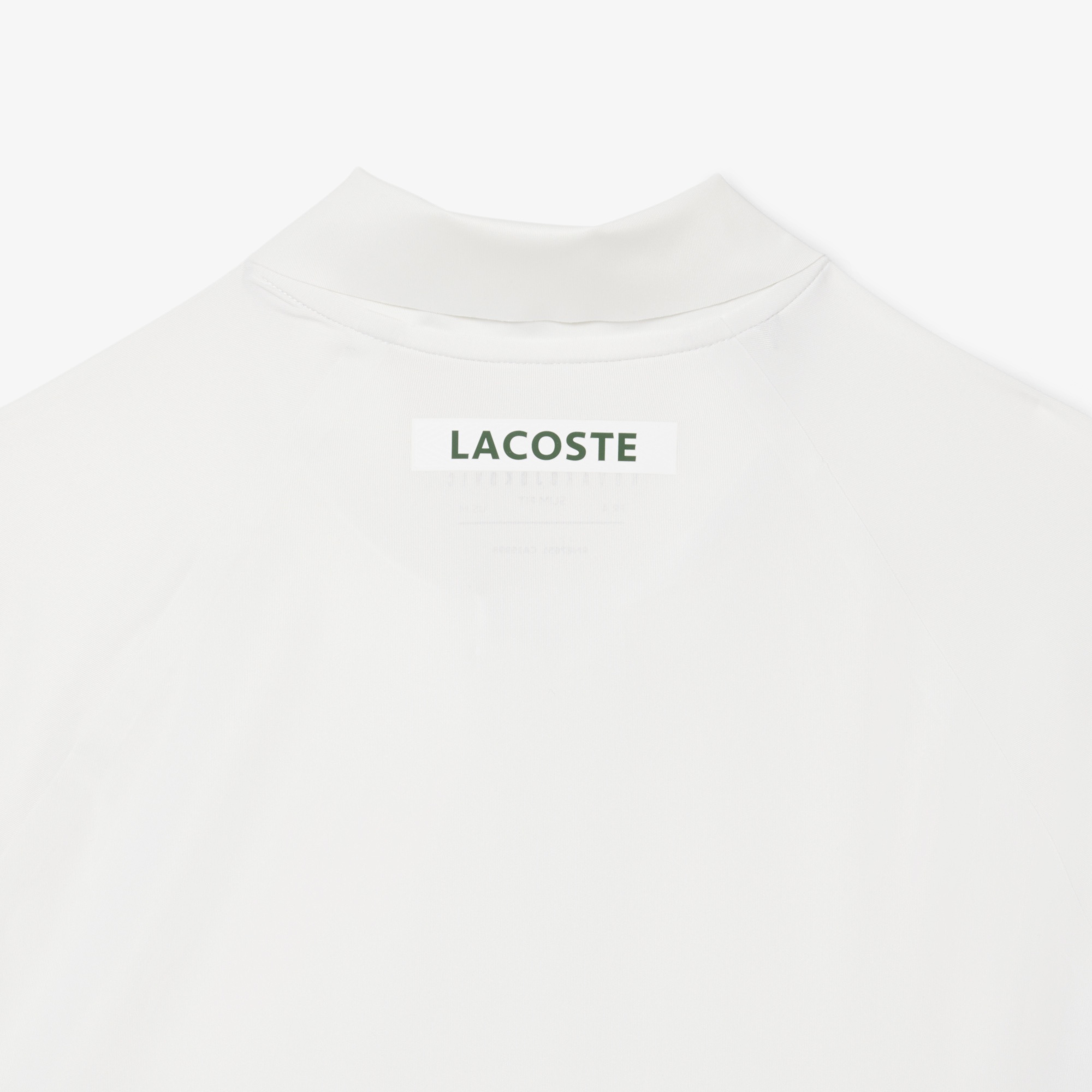 Lacoste SPORT X Novak Djokovic Erkek Slim Fit Baskılı Beyaz Polo