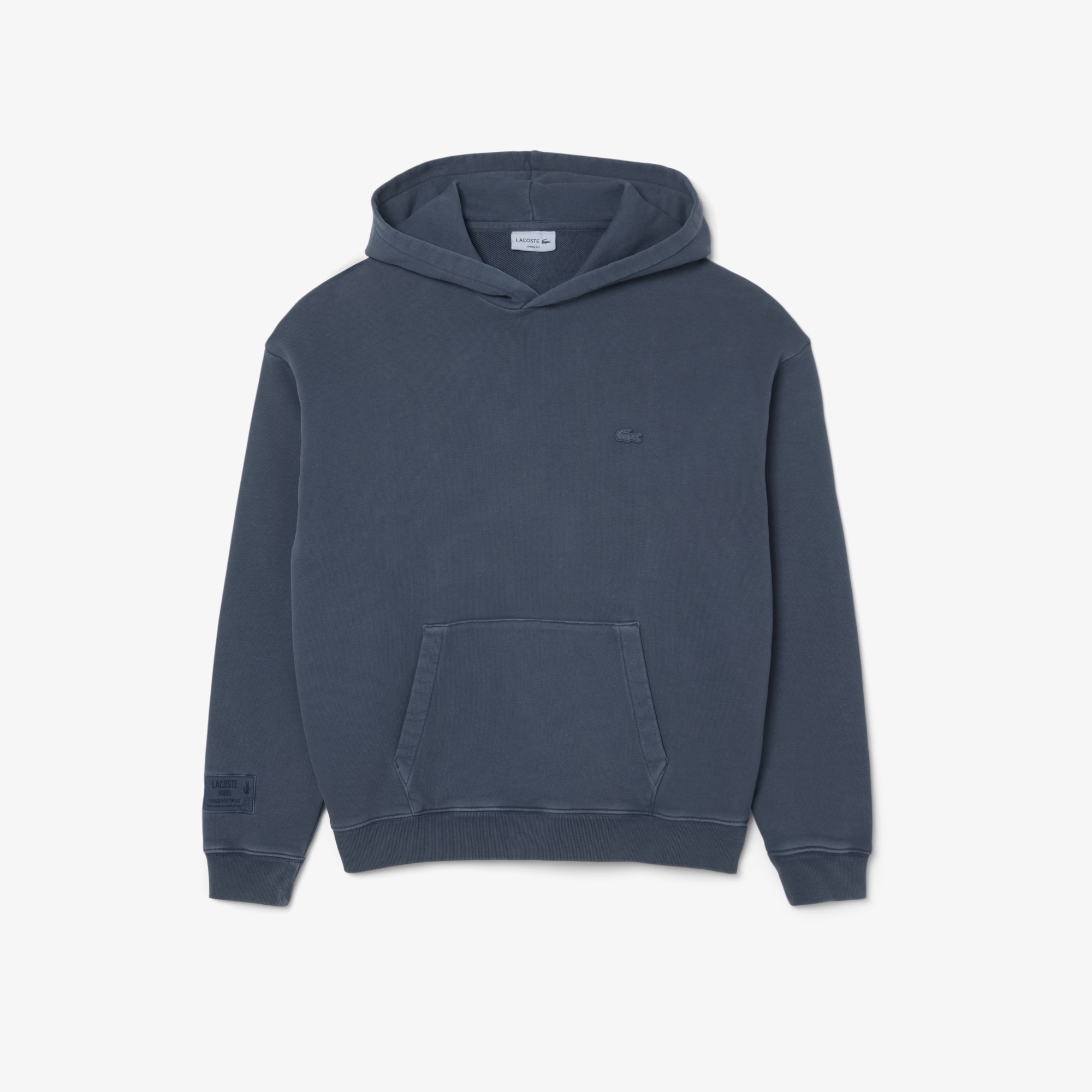 Lacoste Erkek Loose Fit Kapüşonlu Lacivert Sweatshirt