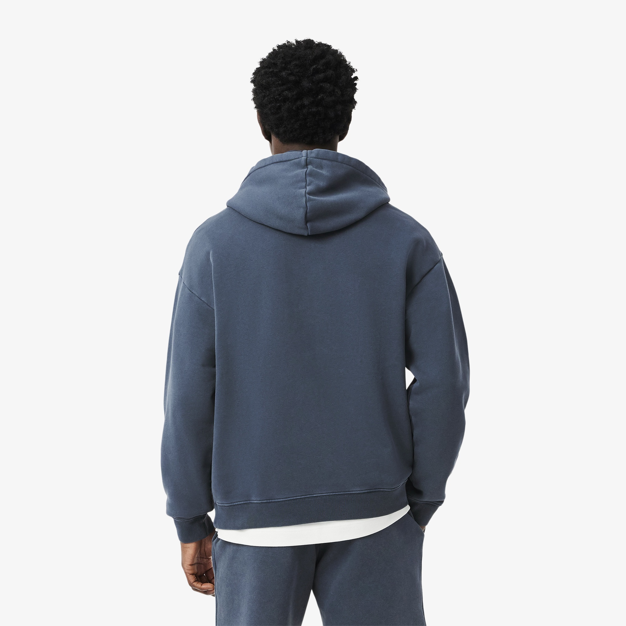 Lacoste Erkek Loose Fit Kapüşonlu Lacivert Sweatshirt