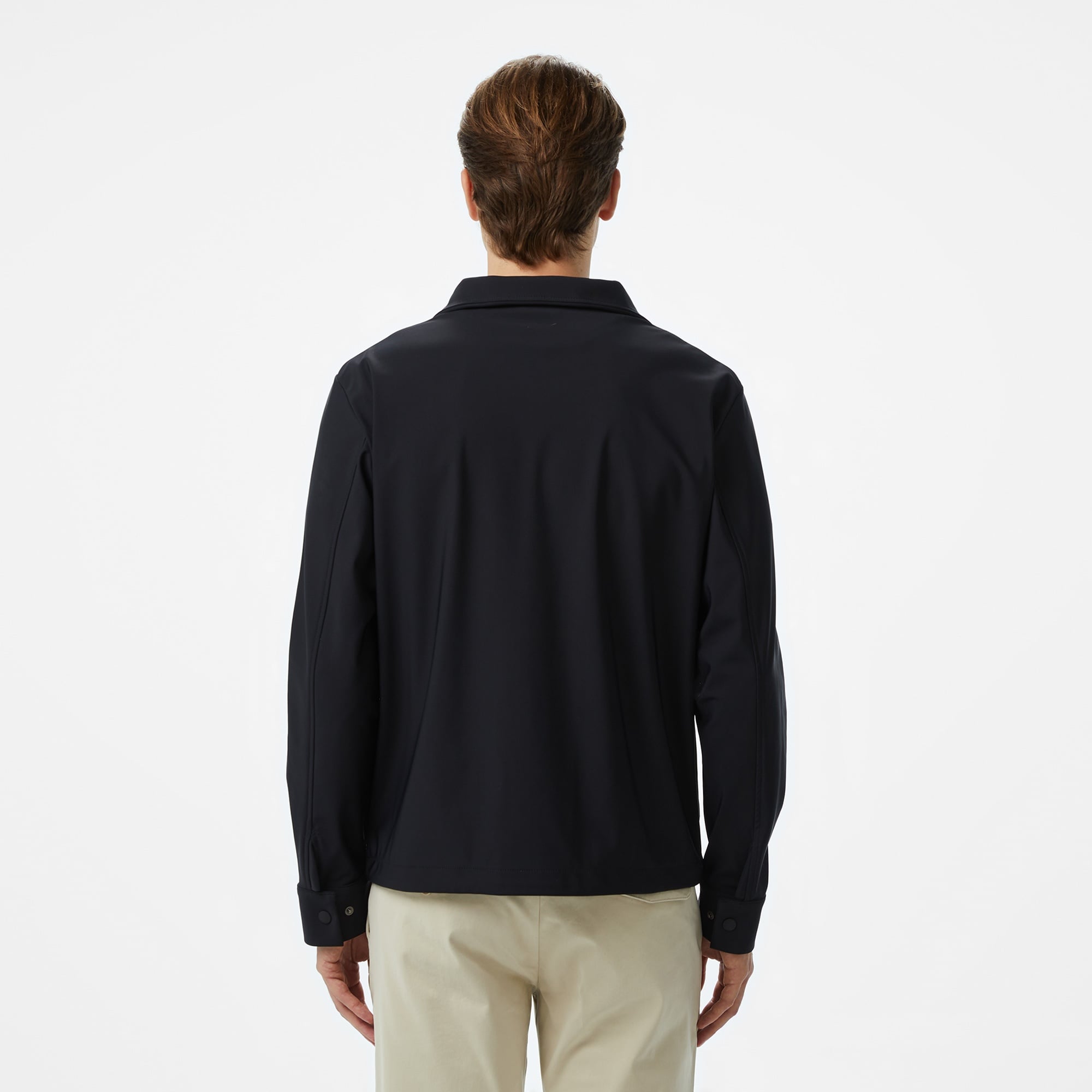 Erkek Dik Yaka Kapitone Siyah Mont