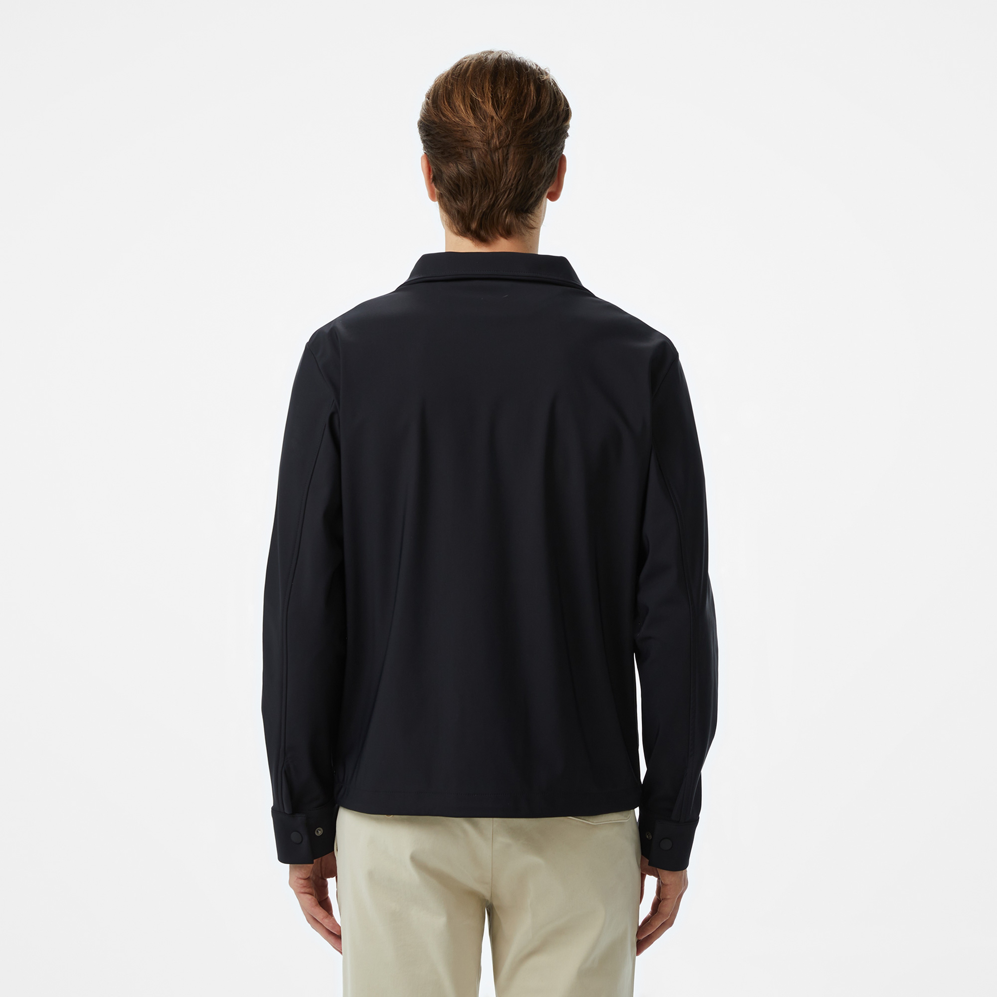 Erkek Dik Yaka Kapitone Siyah Mont