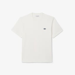 Erkek Classic Fit Bisiklet Yaka Beyaz T-Shirt Beyaz