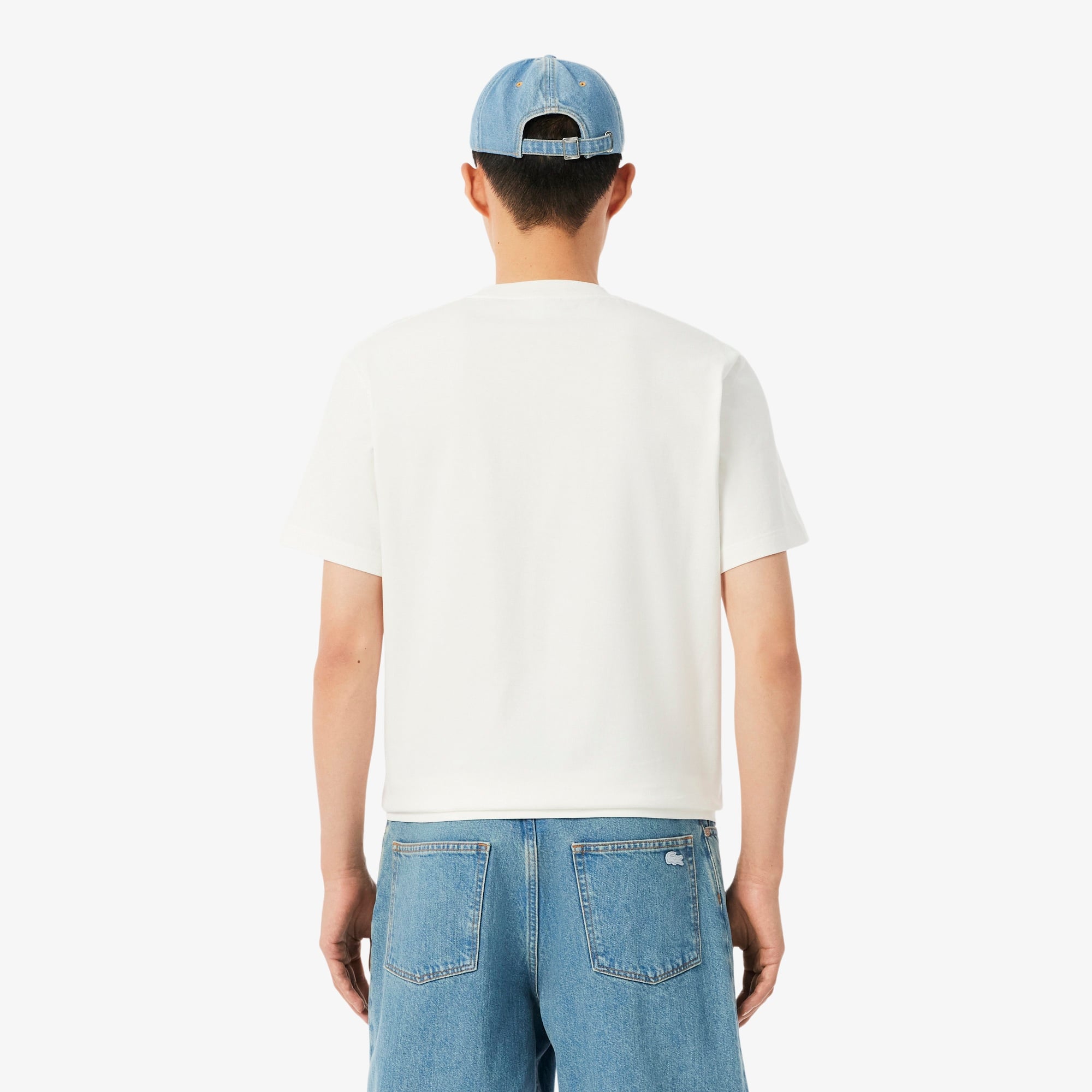 Erkek Classic Fit Bisiklet Yaka Beyaz T-Shirt