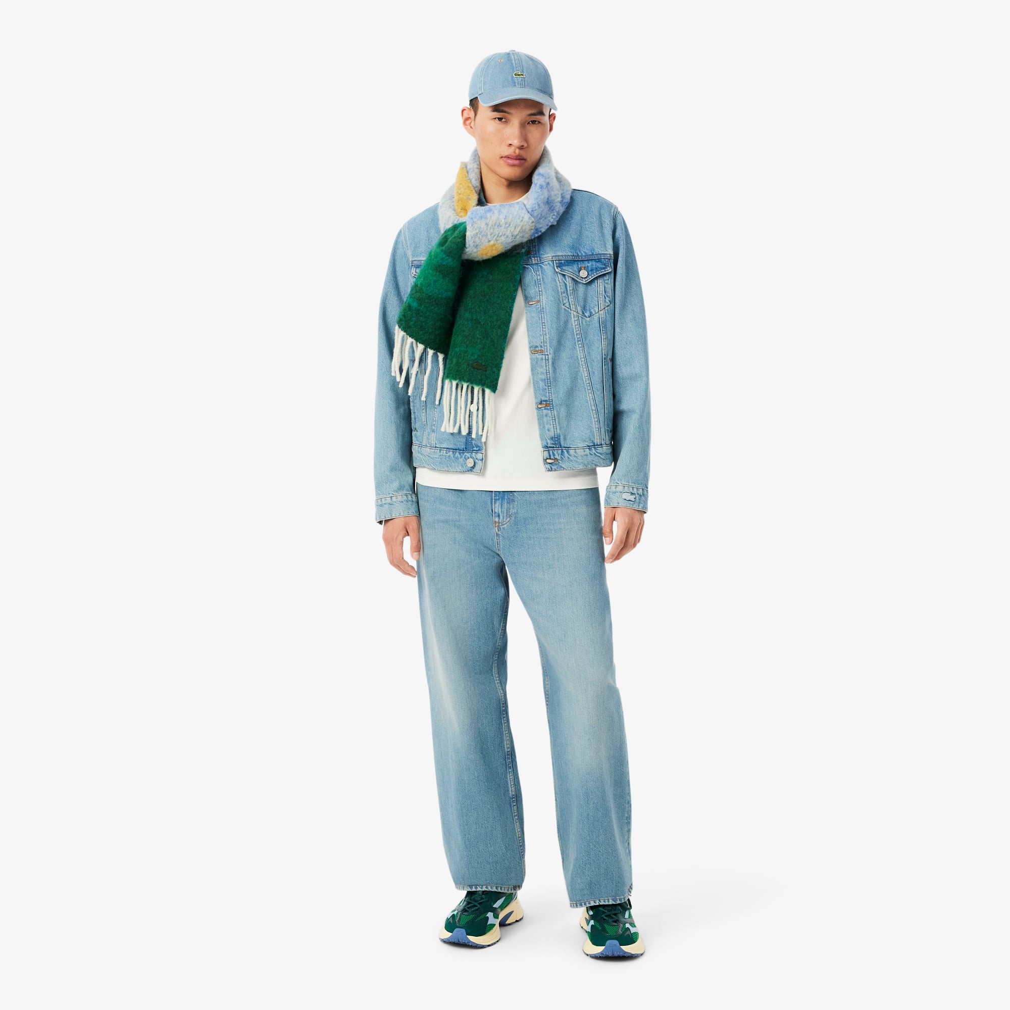 Lacoste Erkek Classic Fit Bisiklet Yaka Beyaz T-Shirt görsel 6