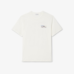 Erkek Classic Fit Bisiklet Yaka Beyaz T-Shirt Beyaz