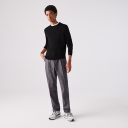 Erkek Regular Fit Bisiklet Yaka Siyah Kazak Siyah