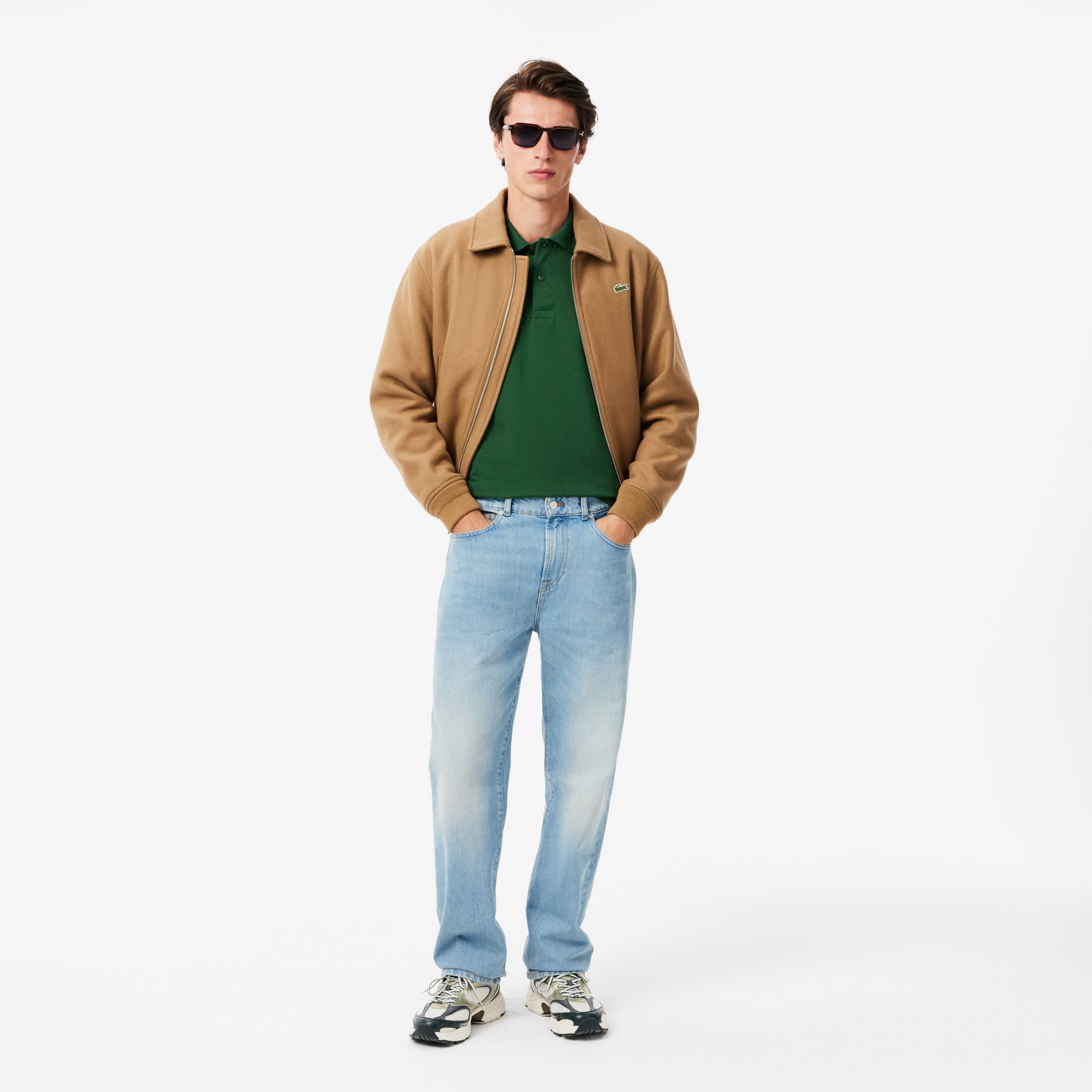 L.12.12 Erkek Classic Fit Yeşil Polo