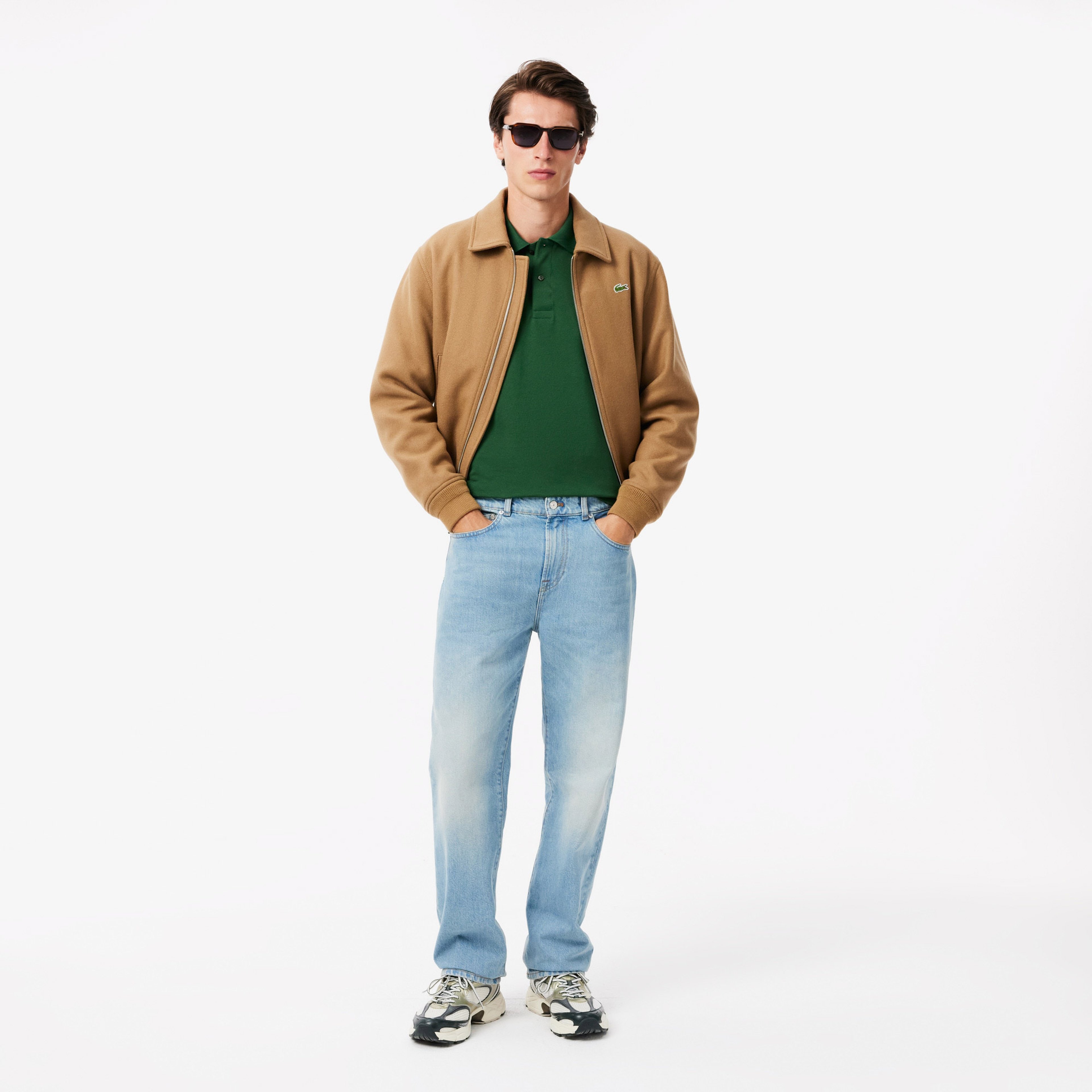 L.12.12 Erkek Classic Fit Yeşil Polo