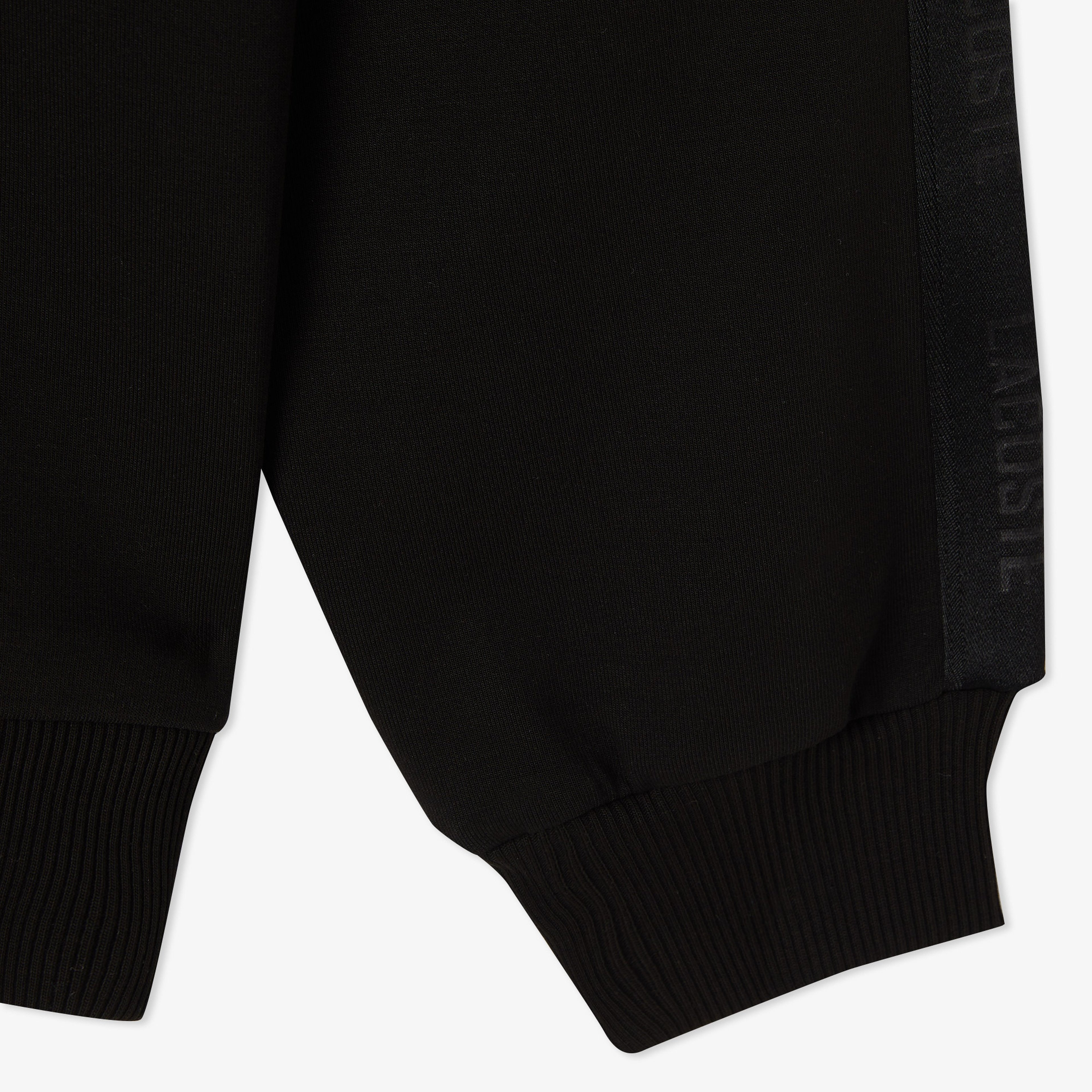 Erkek Relaxed Fit Bisiklet Yaka Siyah Sweatshirt