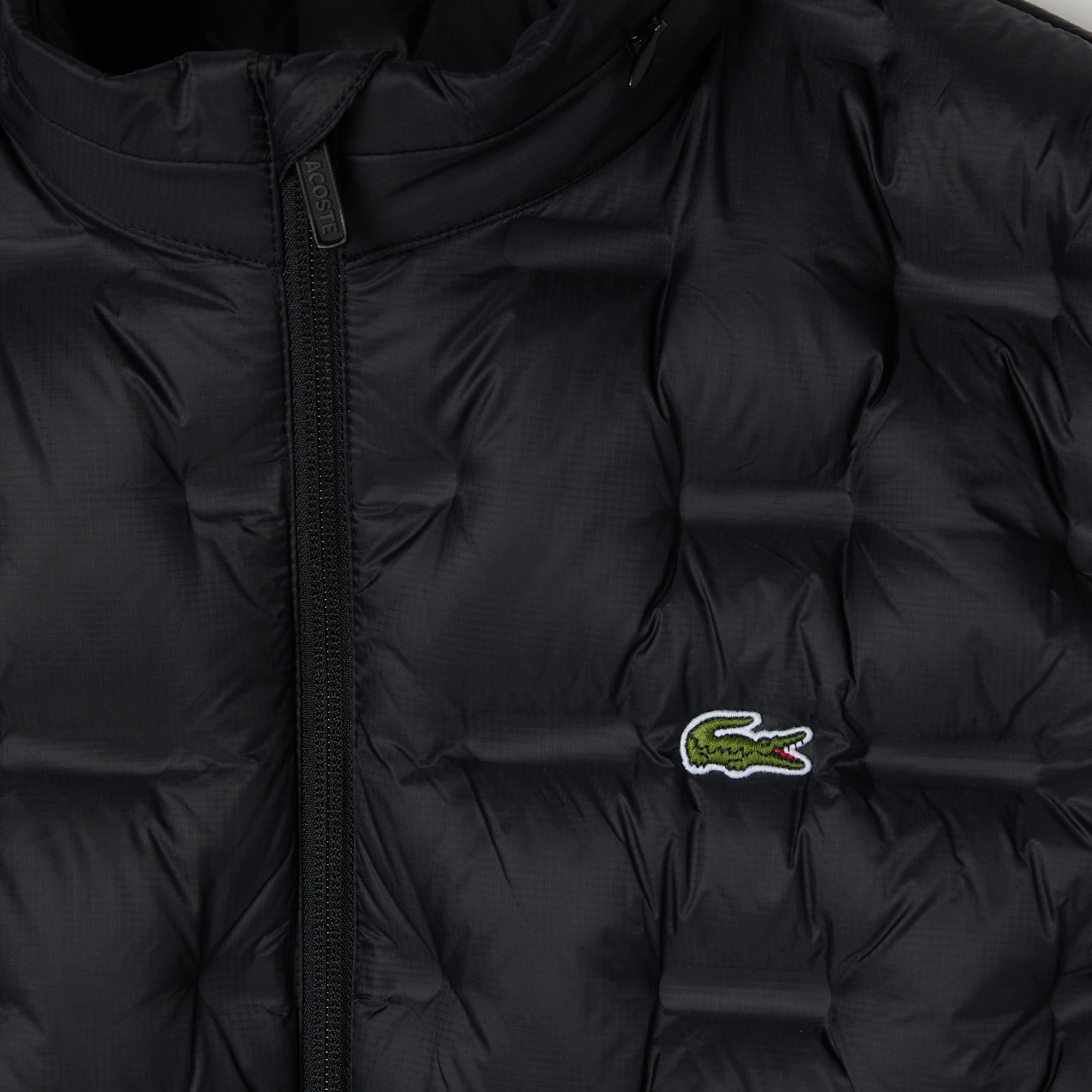 Erkek Dik Yaka Kapitone Siyah Yelek