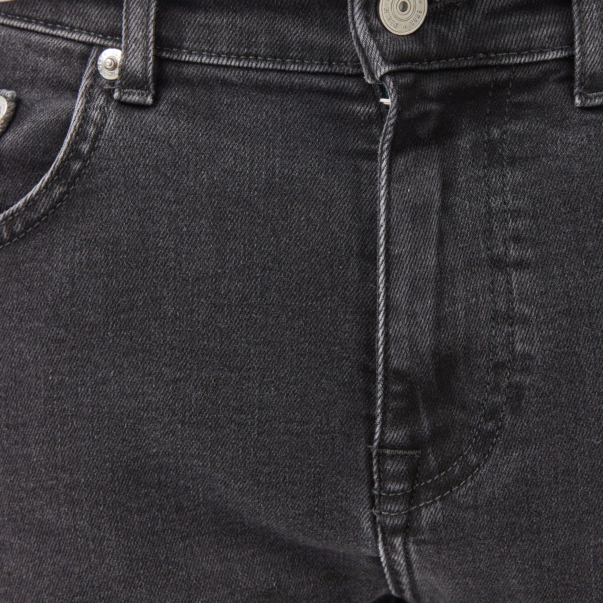 Erkek Slim Fit Gri Jean Pantolon