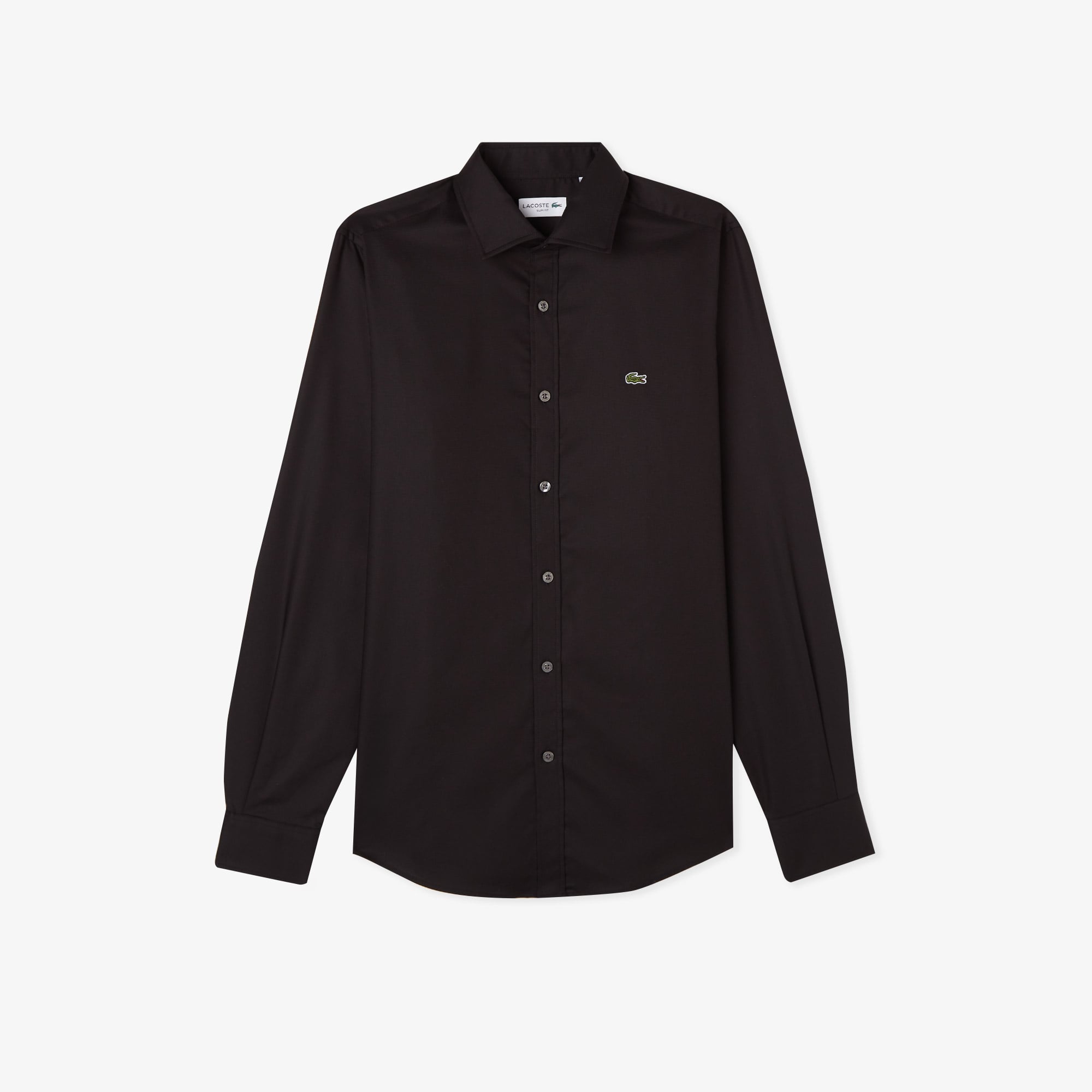 Lacoste Erkek Slim Fit Siyah Gömlek görsel 3