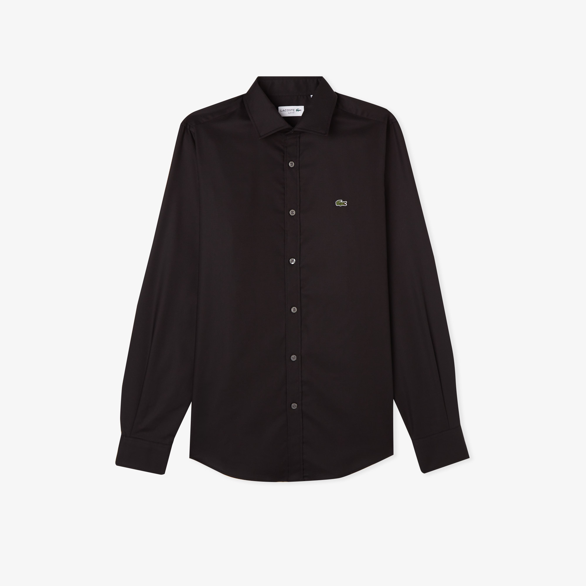 Erkek Slim Fit Siyah Gömlek