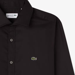 Erkek Slim Fit Siyah Gömlek Siyah