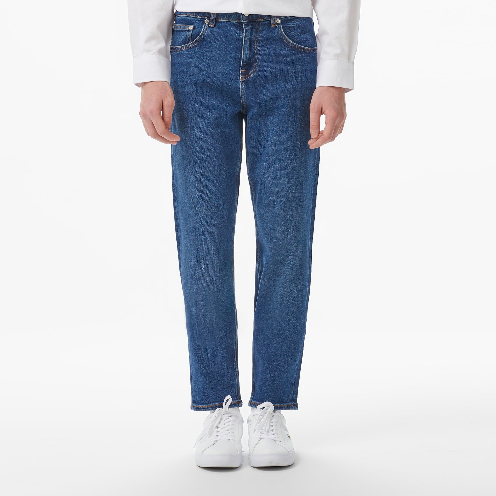 Erkek Slim Fit Lacivert Jean Pantolon