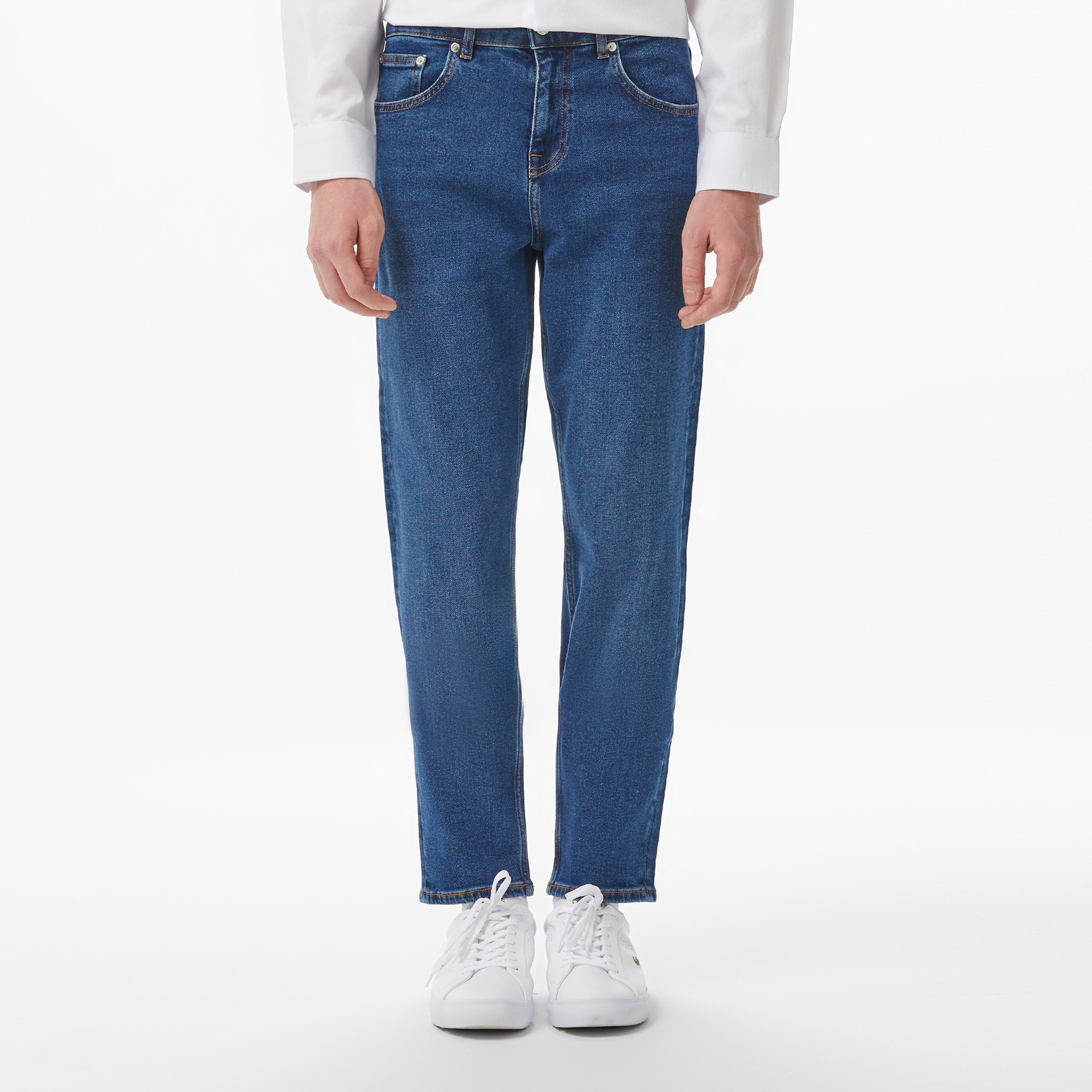 Erkek Slim Fit Lacivert Jean Pantolon