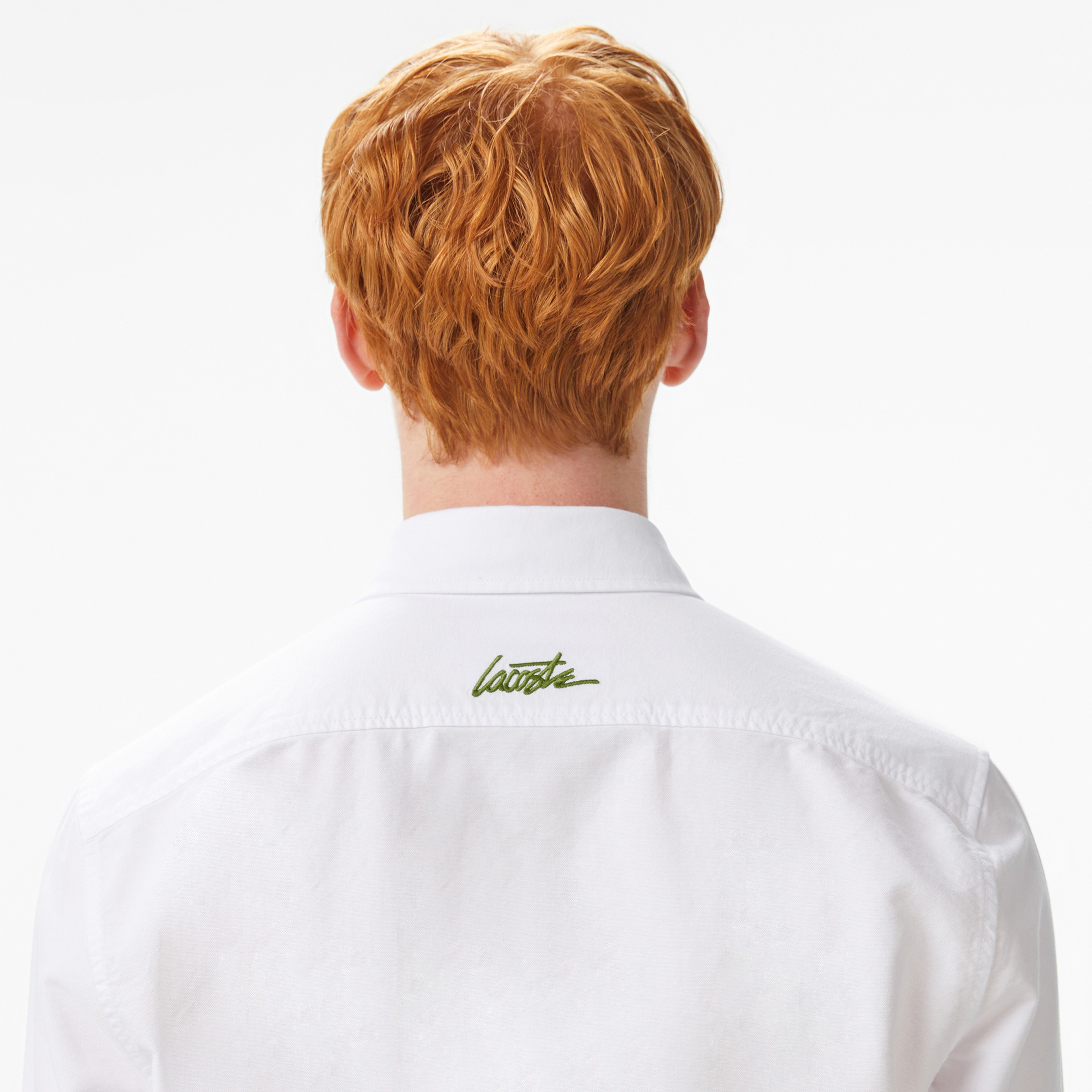 Erkek Slim Fit Beyaz Gömlek