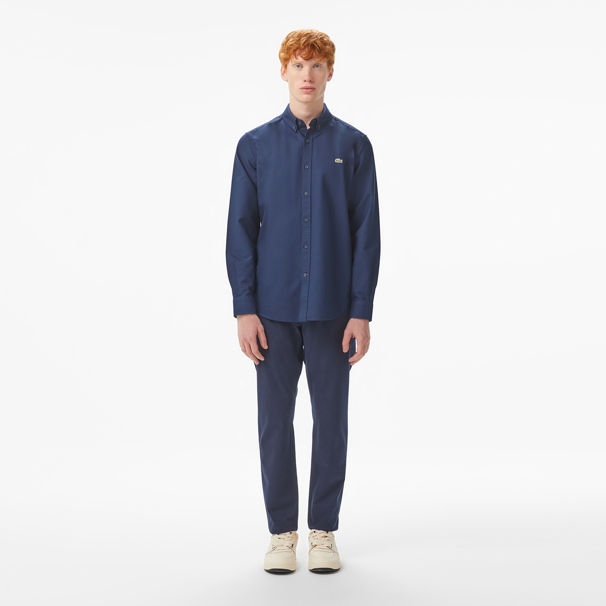 Erkek Slim Fit Lacivert Gömlek