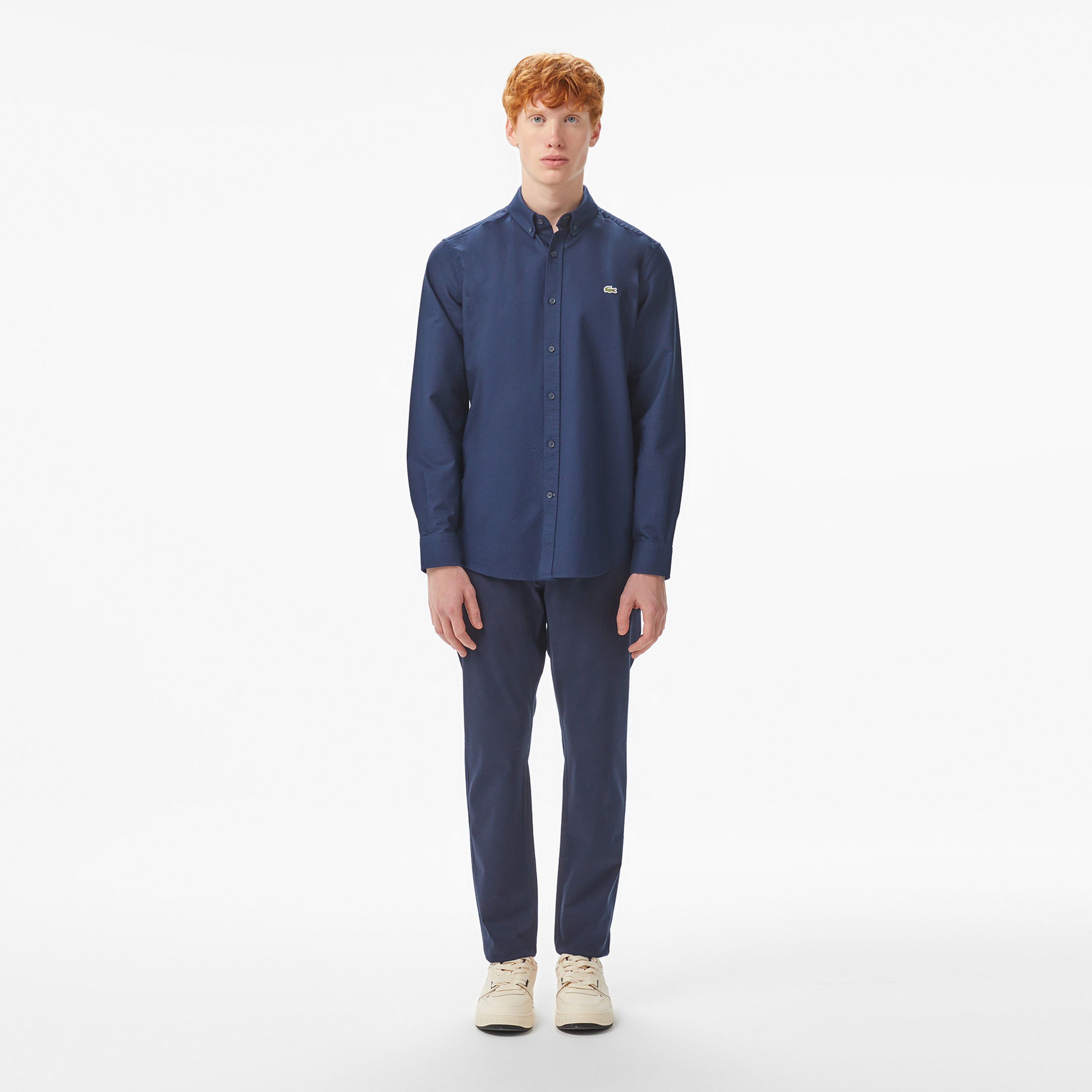 Erkek Slim Fit Lacivert Gömlek