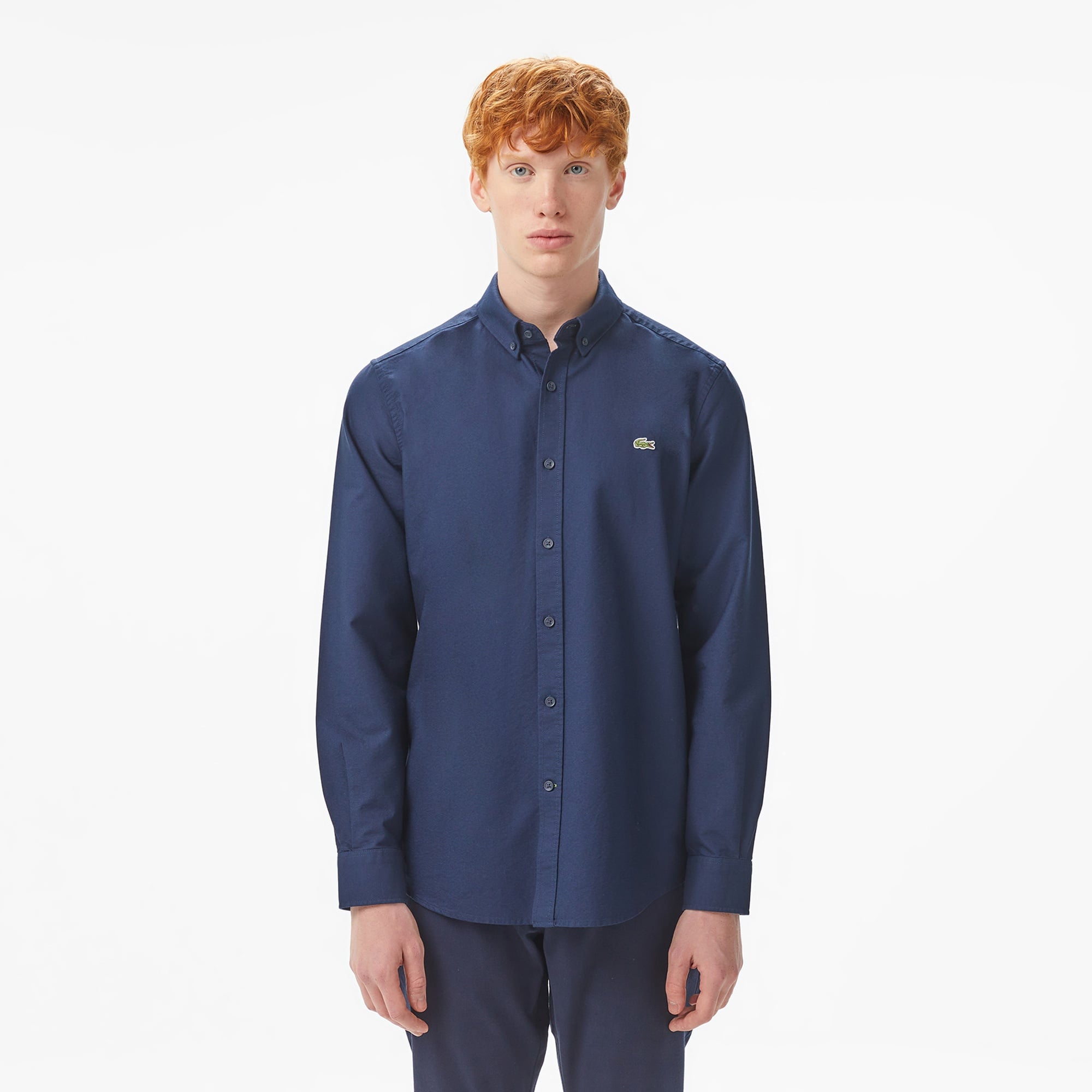 Erkek Slim Fit Lacivert Gömlek