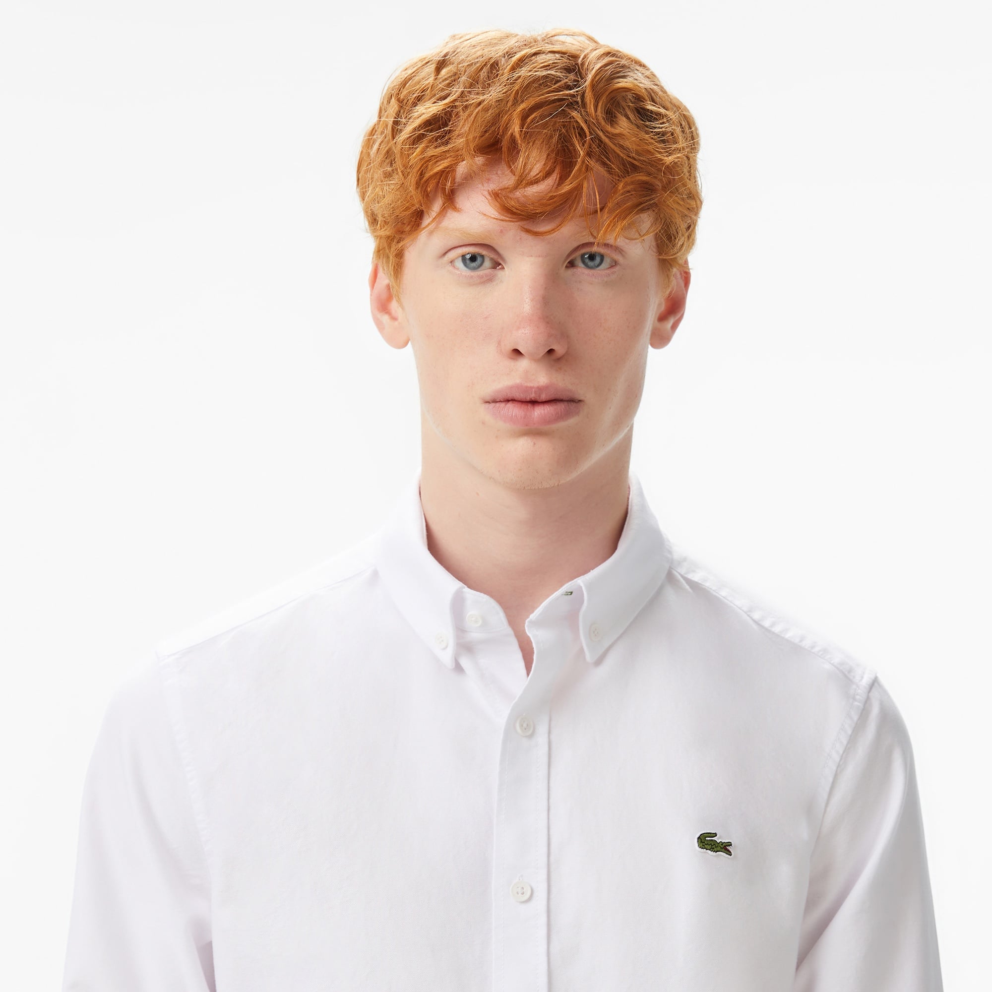 Erkek Slim Fit Beyaz Gömlek