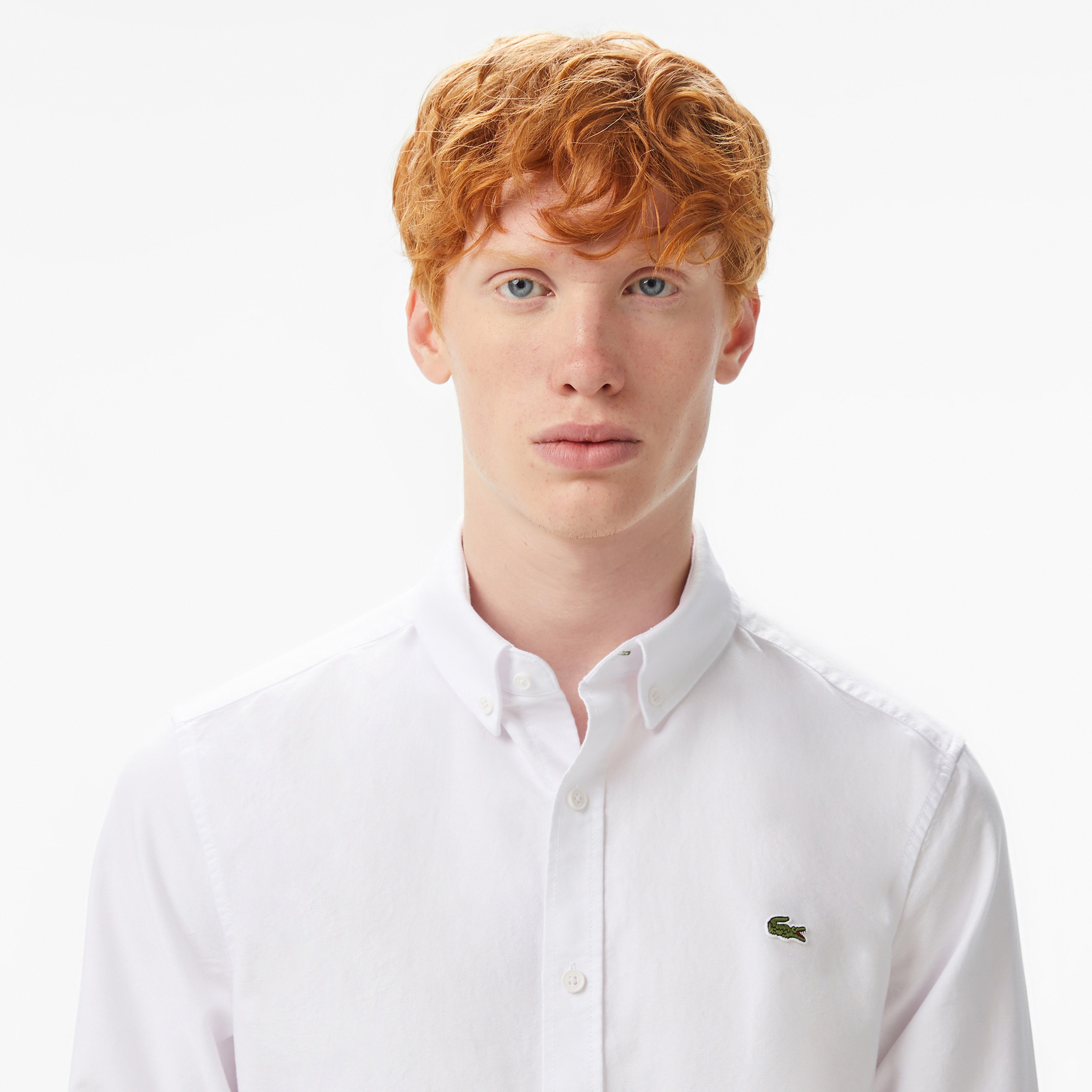 Erkek Slim Fit Beyaz Gömlek