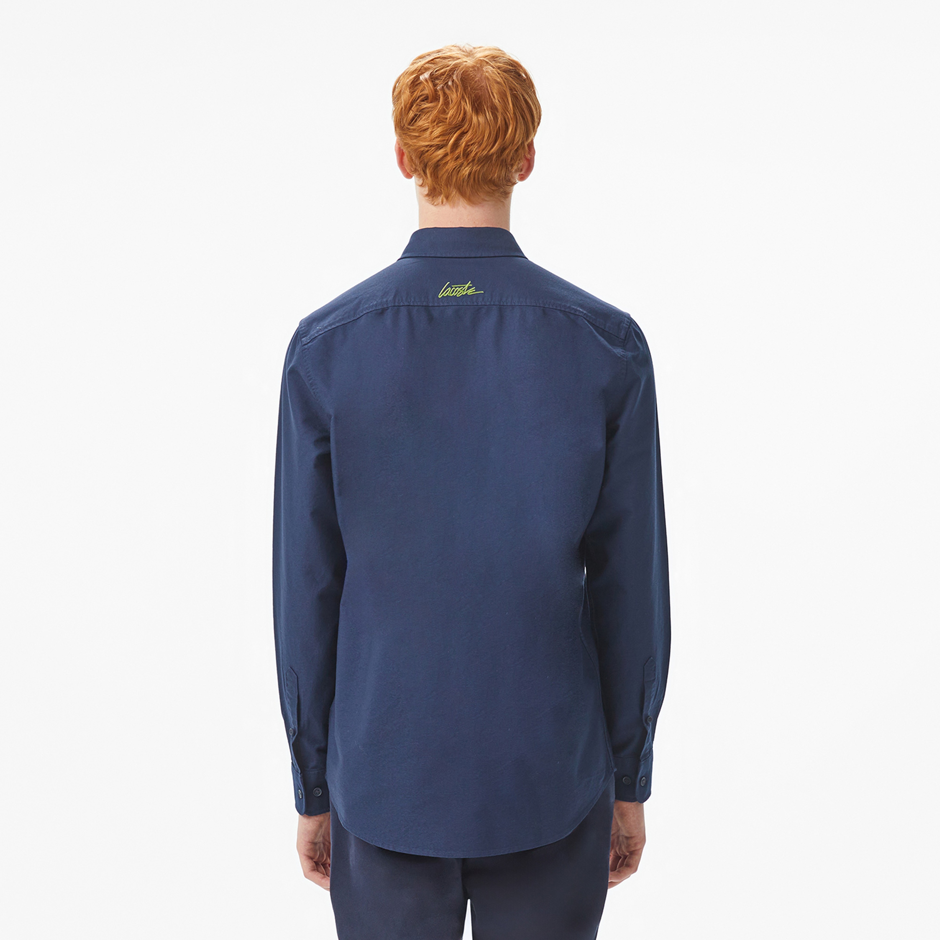 Erkek Slim Fit Lacivert Gömlek