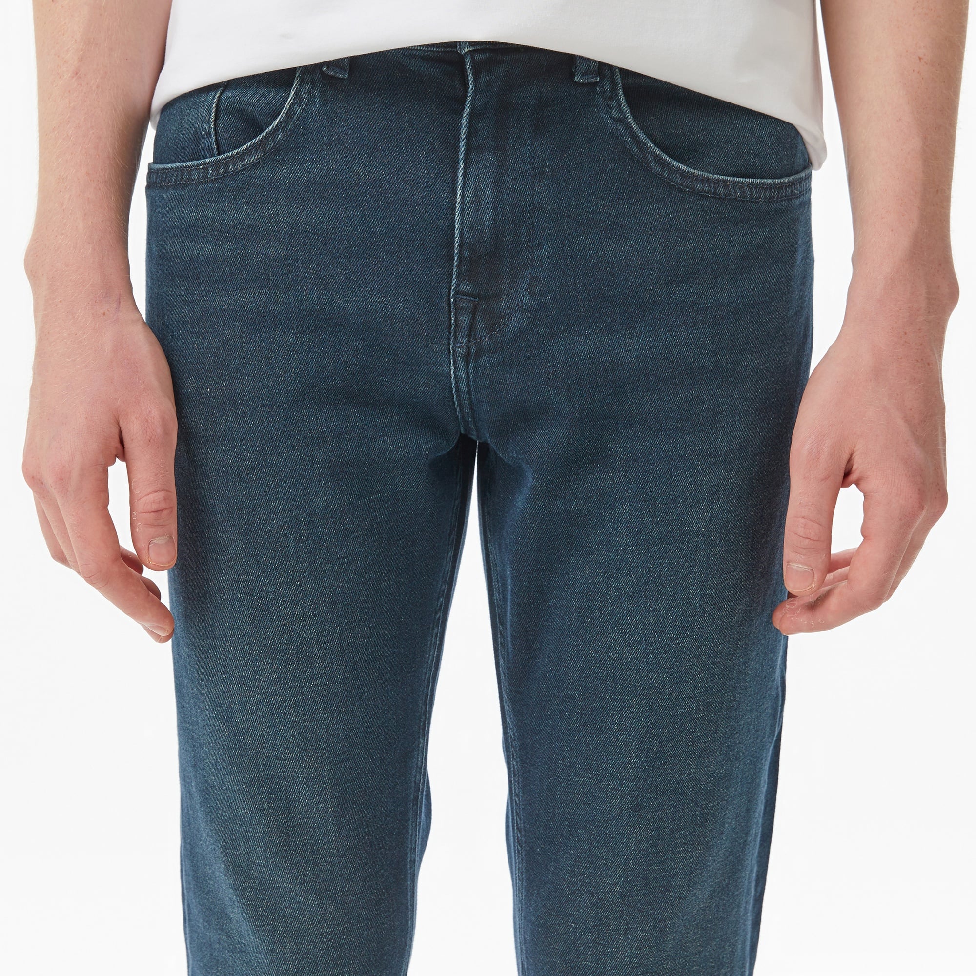 Erkek Regular Fit Koyu Mavi Jean Pantolon