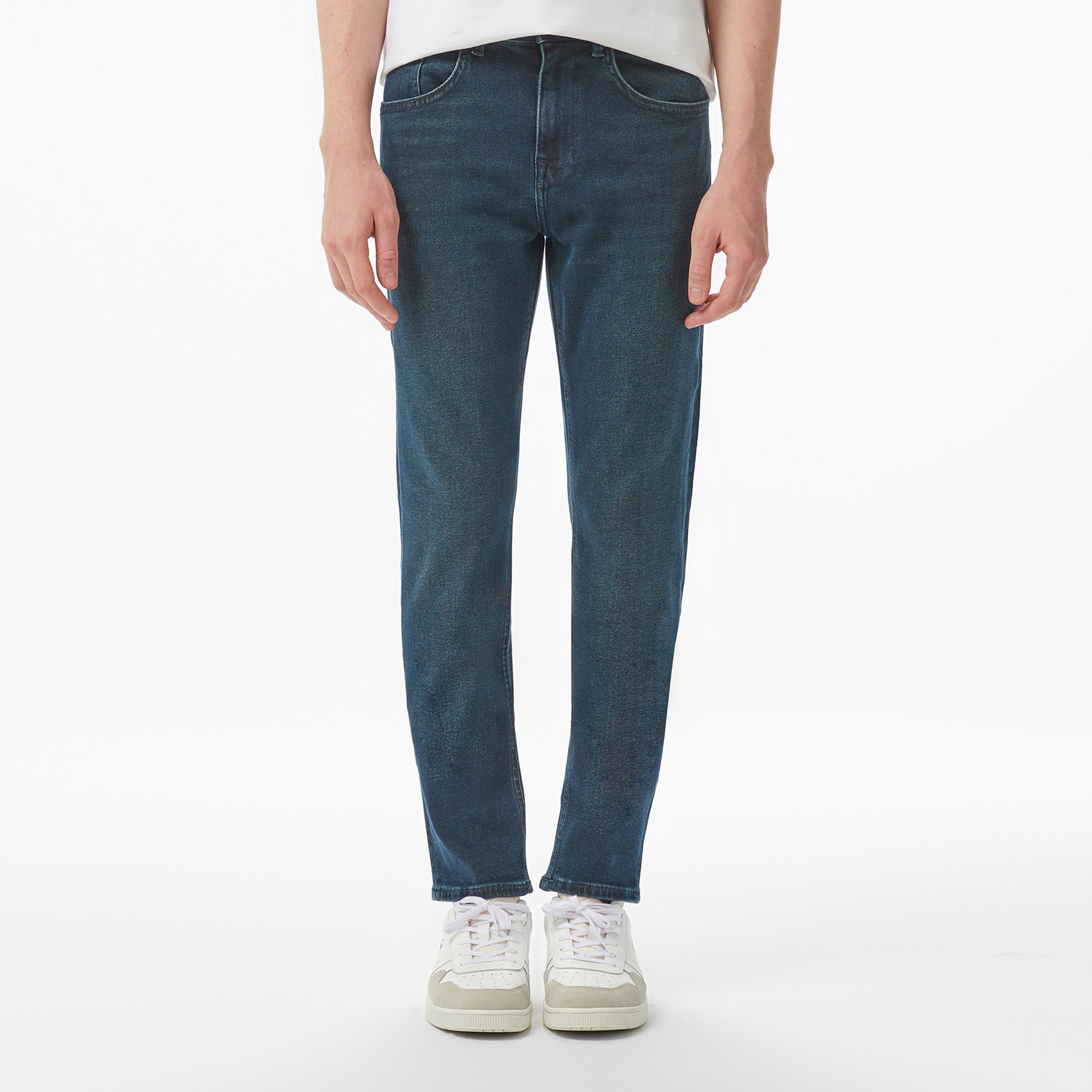 Erkek Regular Fit Koyu Mavi Jean Pantolon