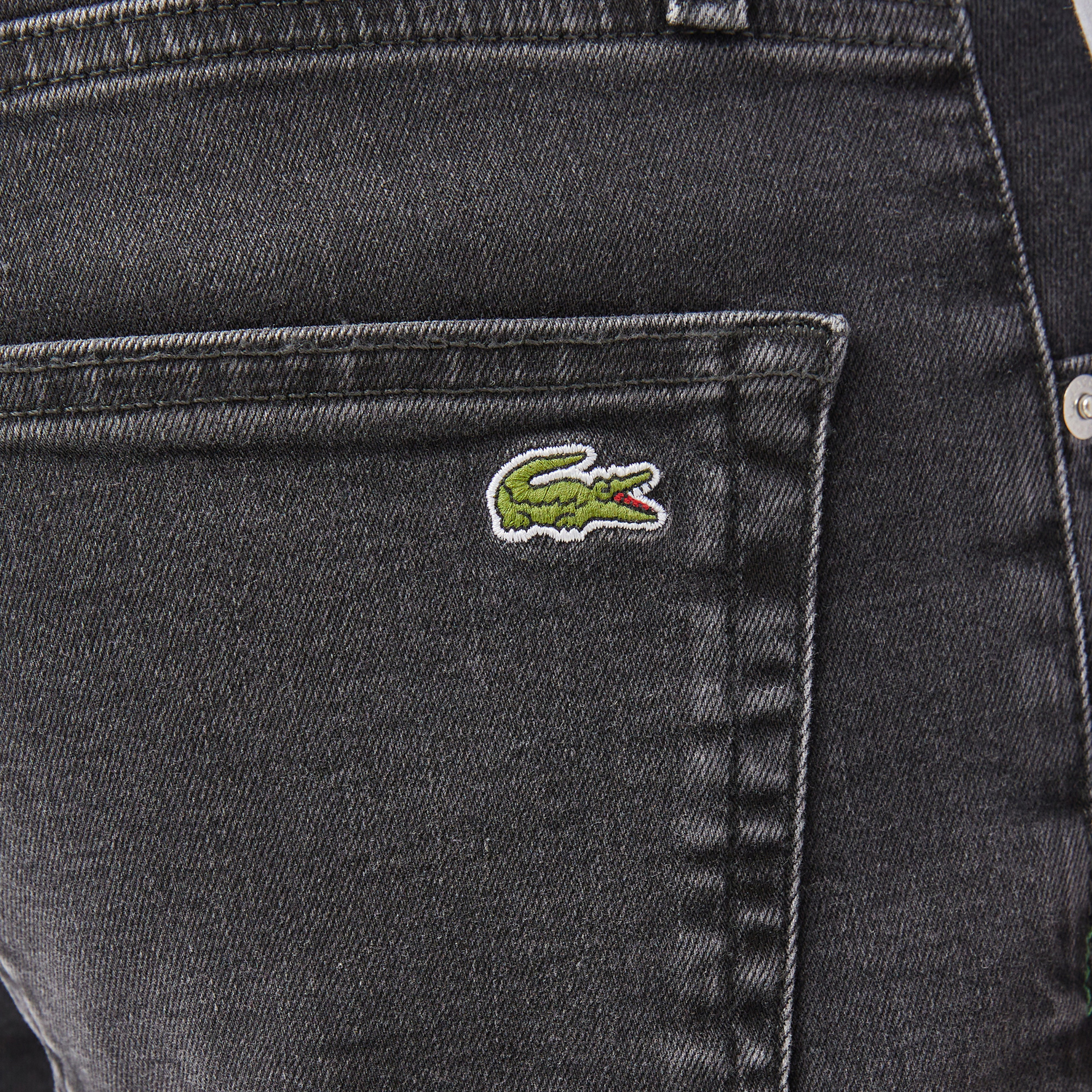 Erkek Slim Fit Gri Jean Pantolon