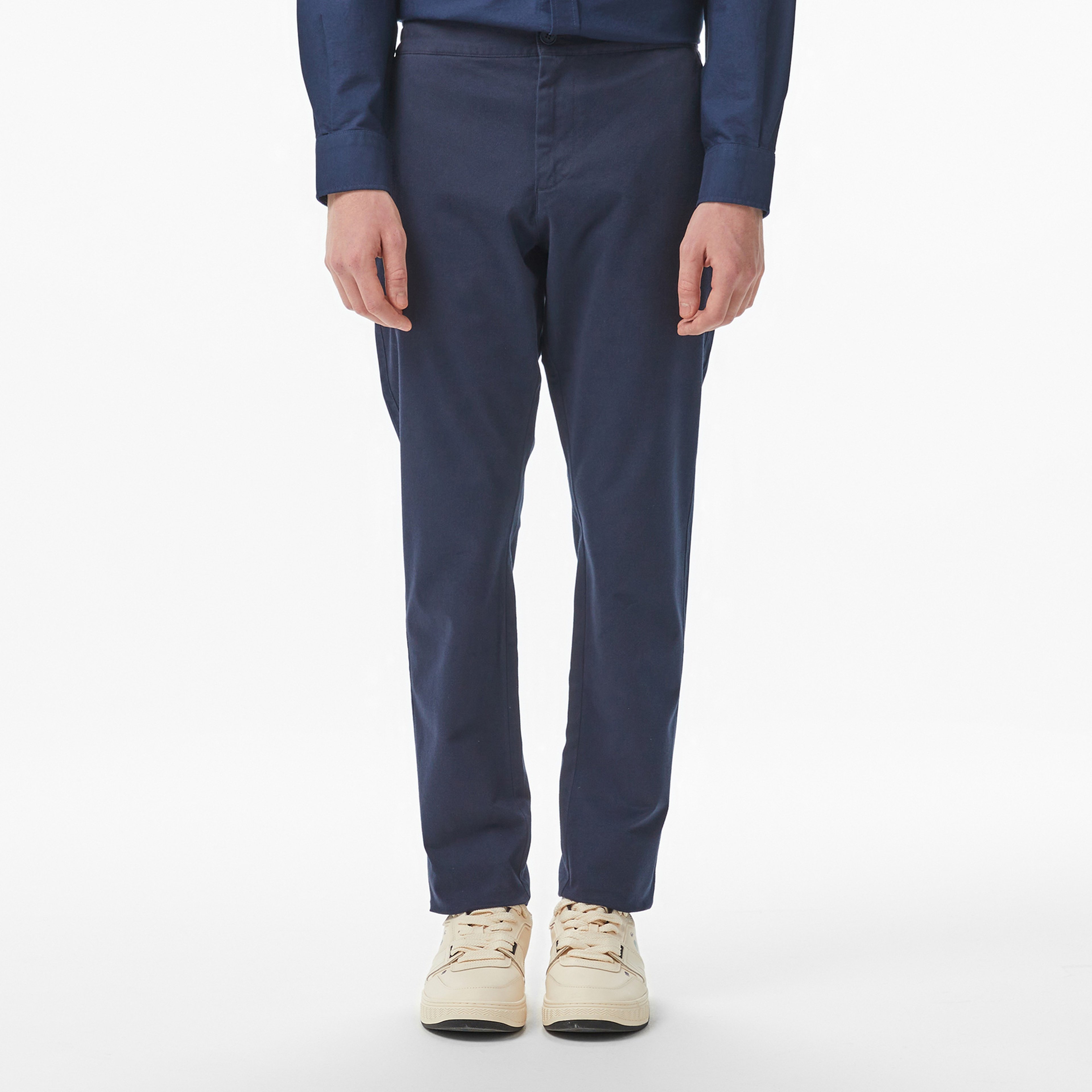 Erkek Slim Fit Lacivert Chino Pantolon