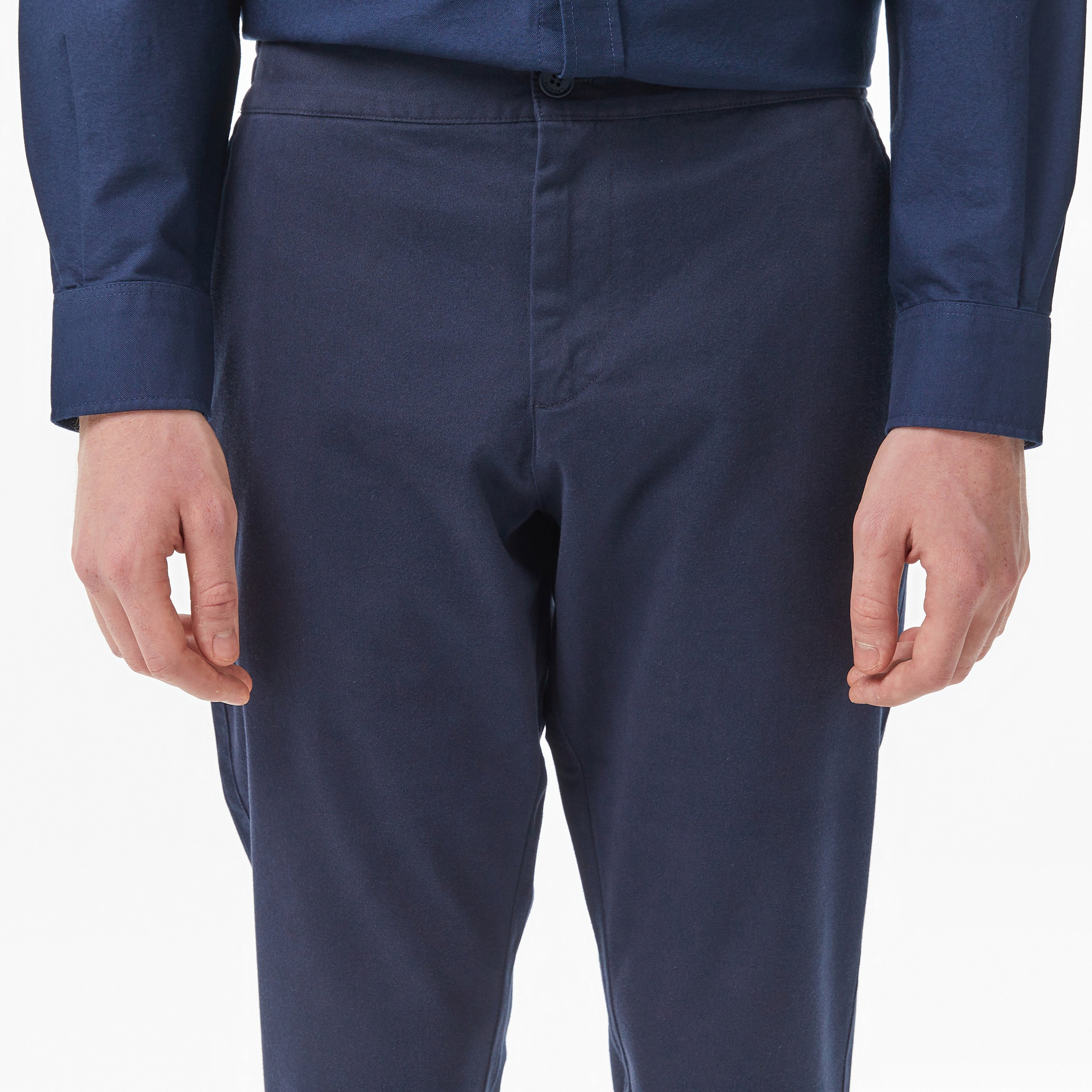 Erkek Slim Fit Lacivert Chino Pantolon