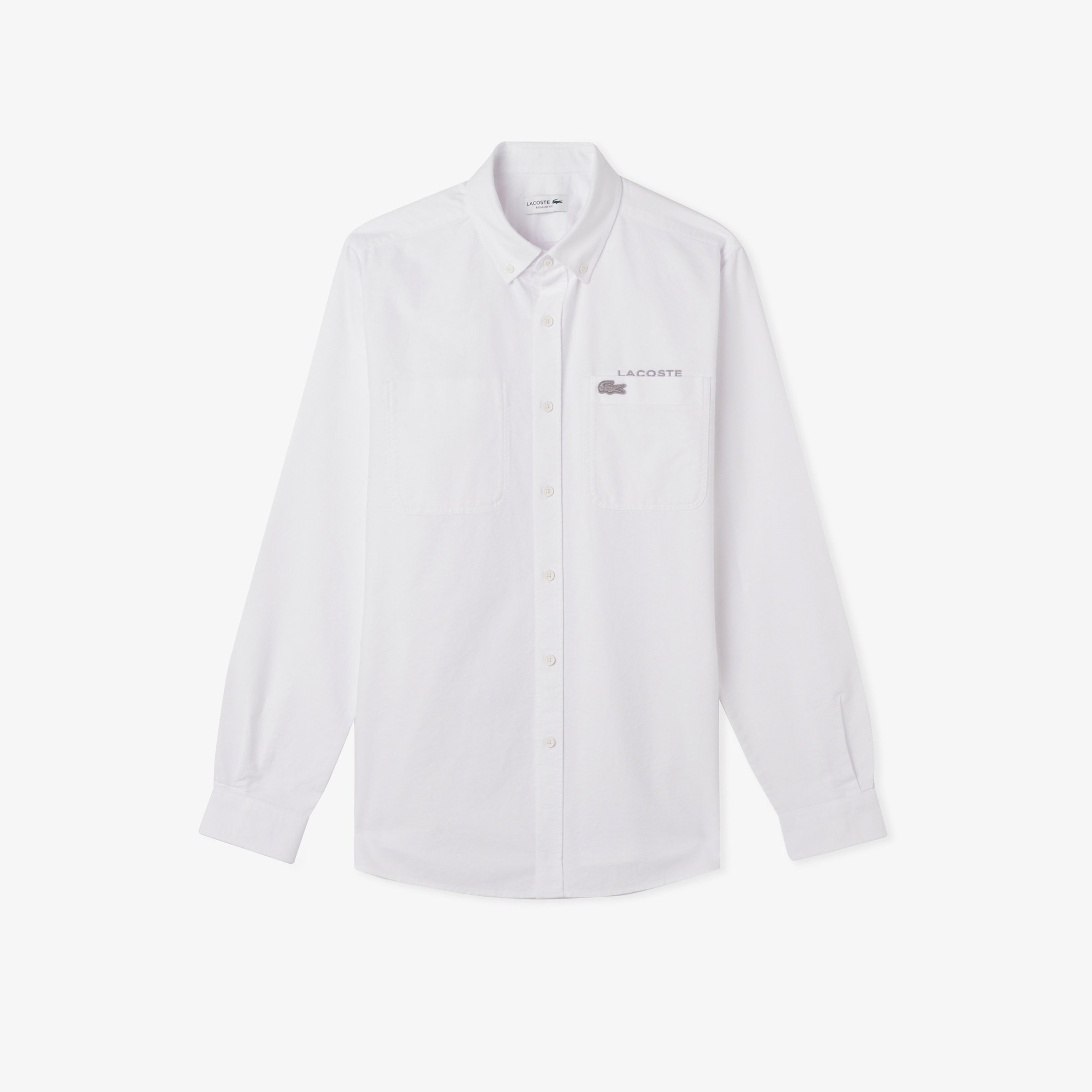 Erkek Regular Fit Düğmeli Yaka Beyaz Gömlek Erkek Regular Fit Düğmeli Yaka Beyaz Gömlek