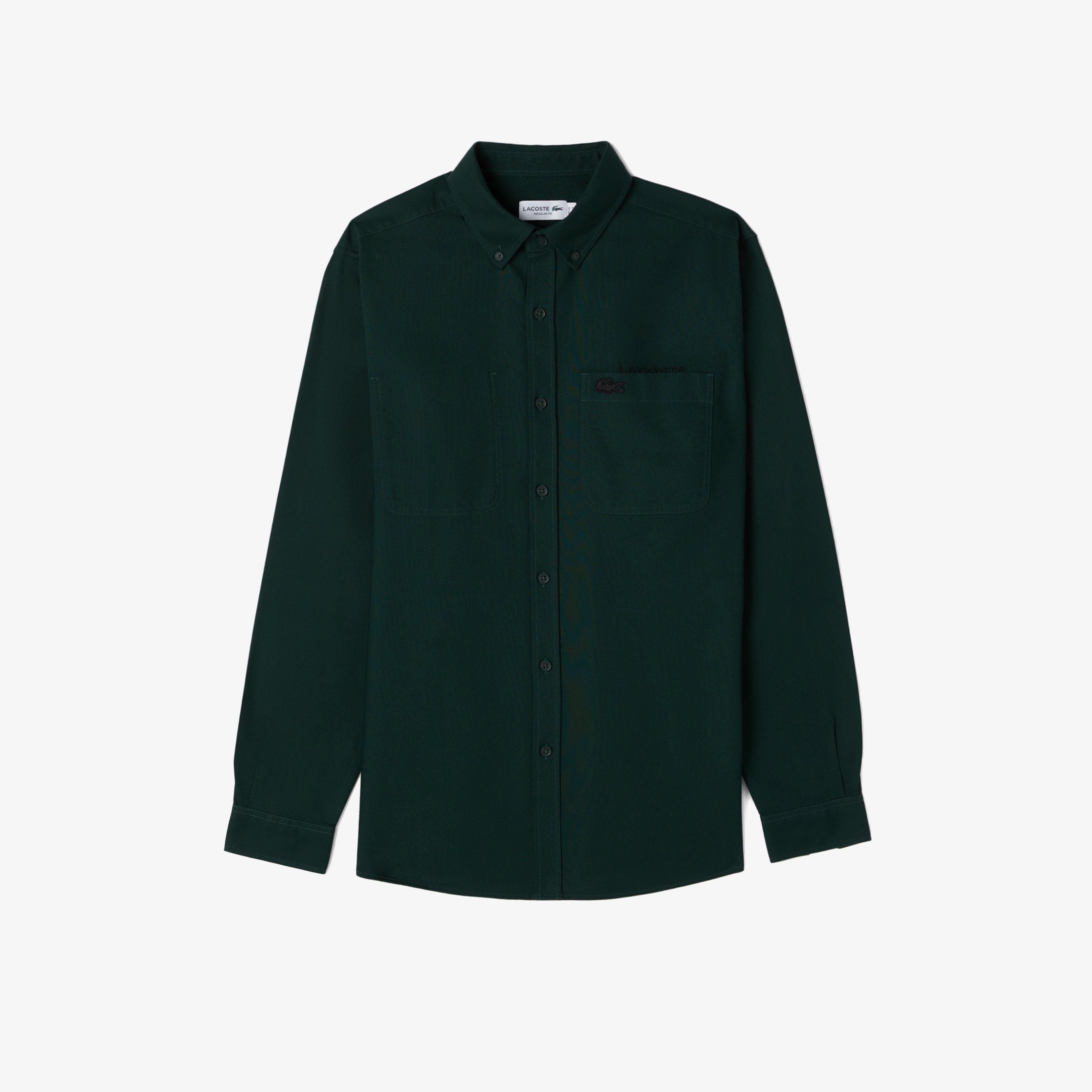 Erkek Regular Fit Düğmeli Yaka Yeşil Gömlek Erkek Regular Fit Düğmeli Yaka Yeşil Gömlek