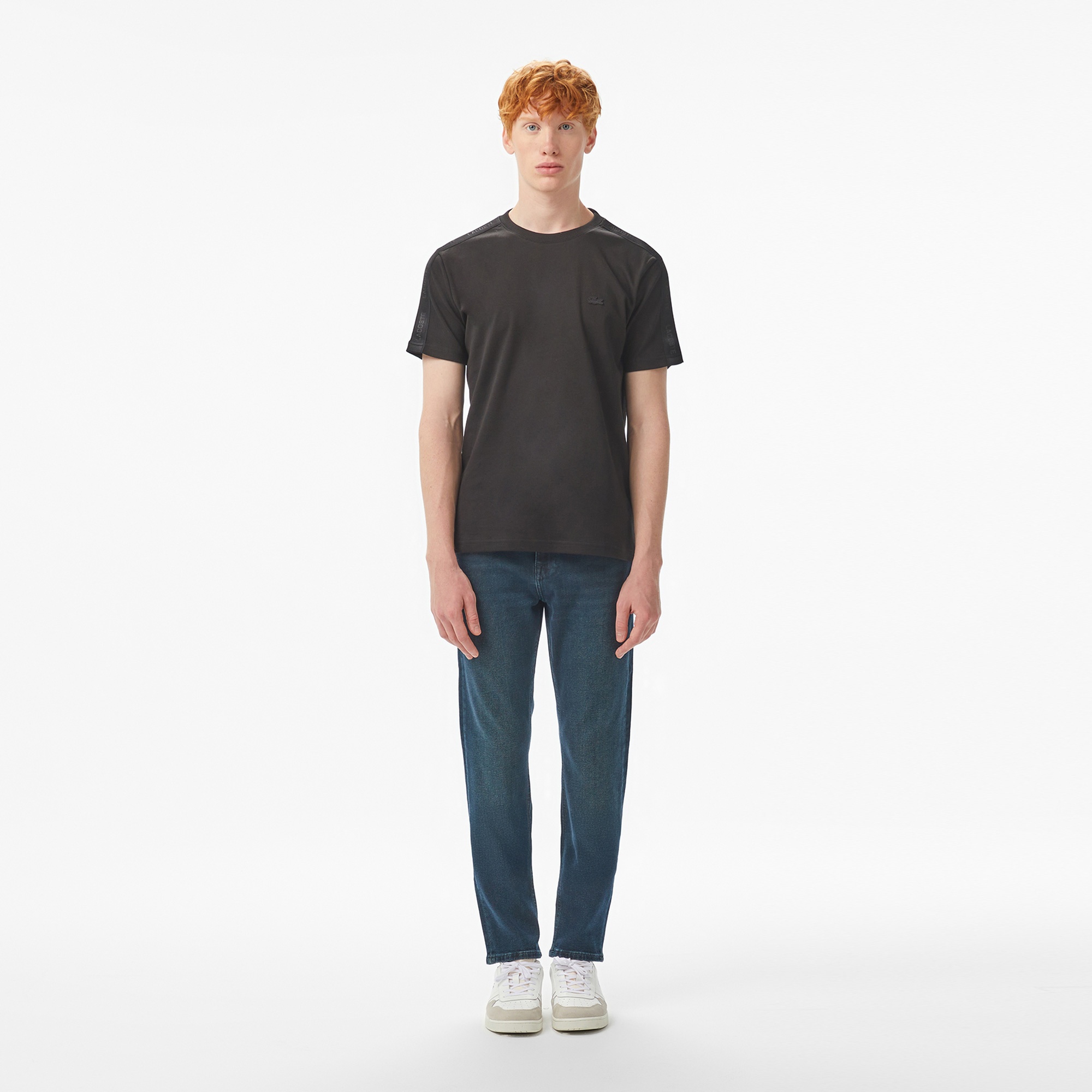 Erkek Oversize Fit Bisiklet Yaka Siyah T-Shirt