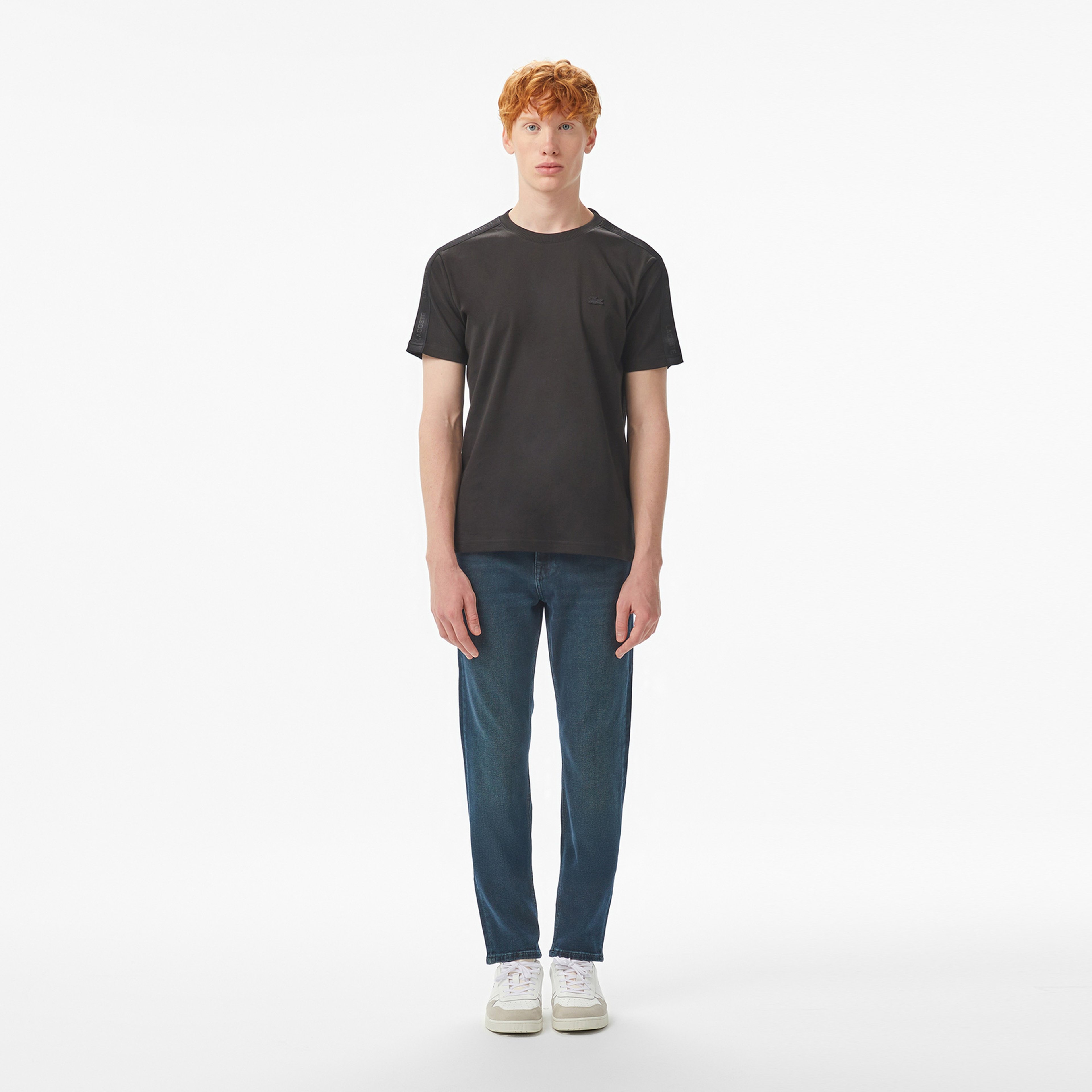 Erkek Oversize Fit Bisiklet Yaka Siyah T-Shirt Erkek Oversize Fit Bisiklet Yaka Siyah T-Shirt