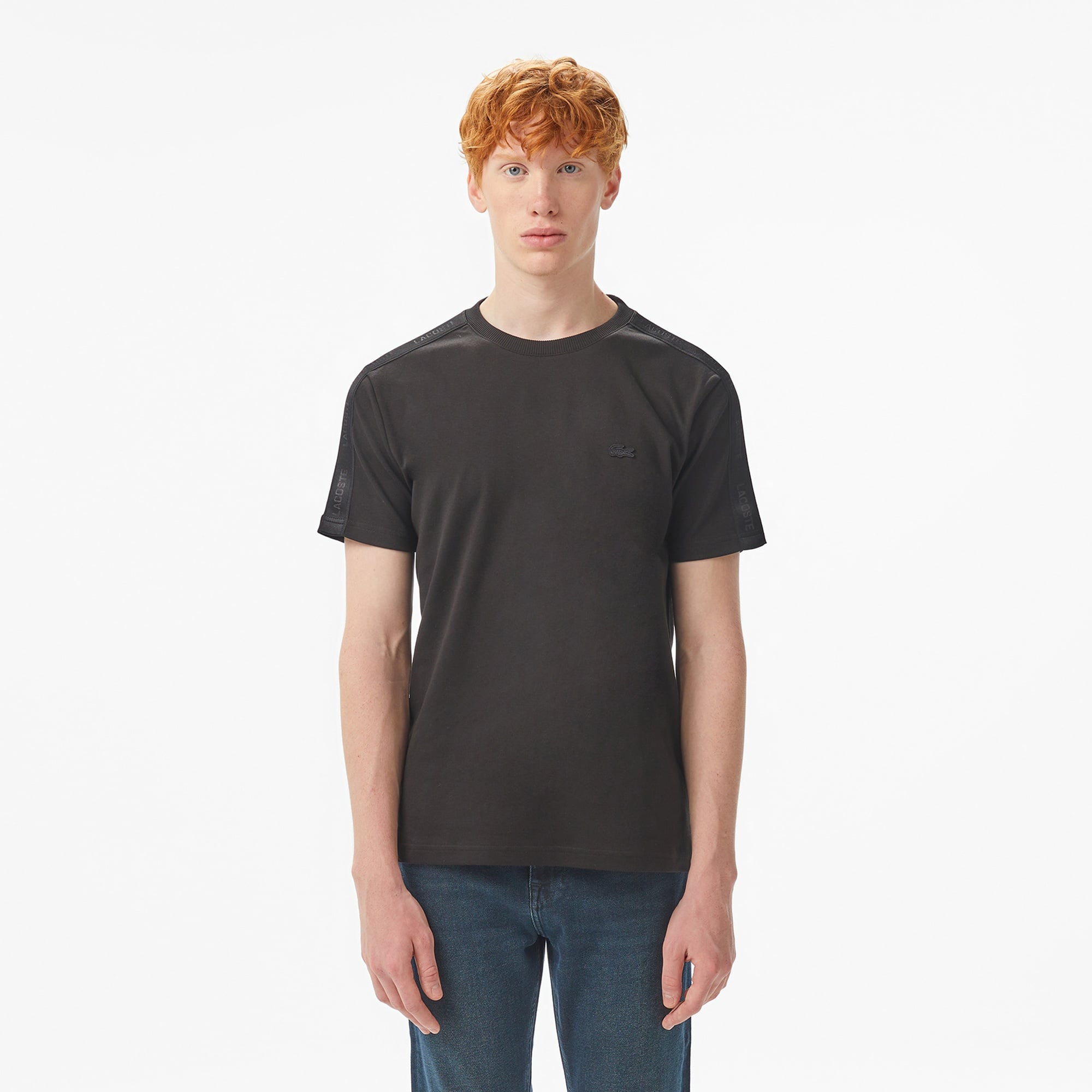 Erkek Oversize Fit Bisiklet Yaka Siyah T-Shirt