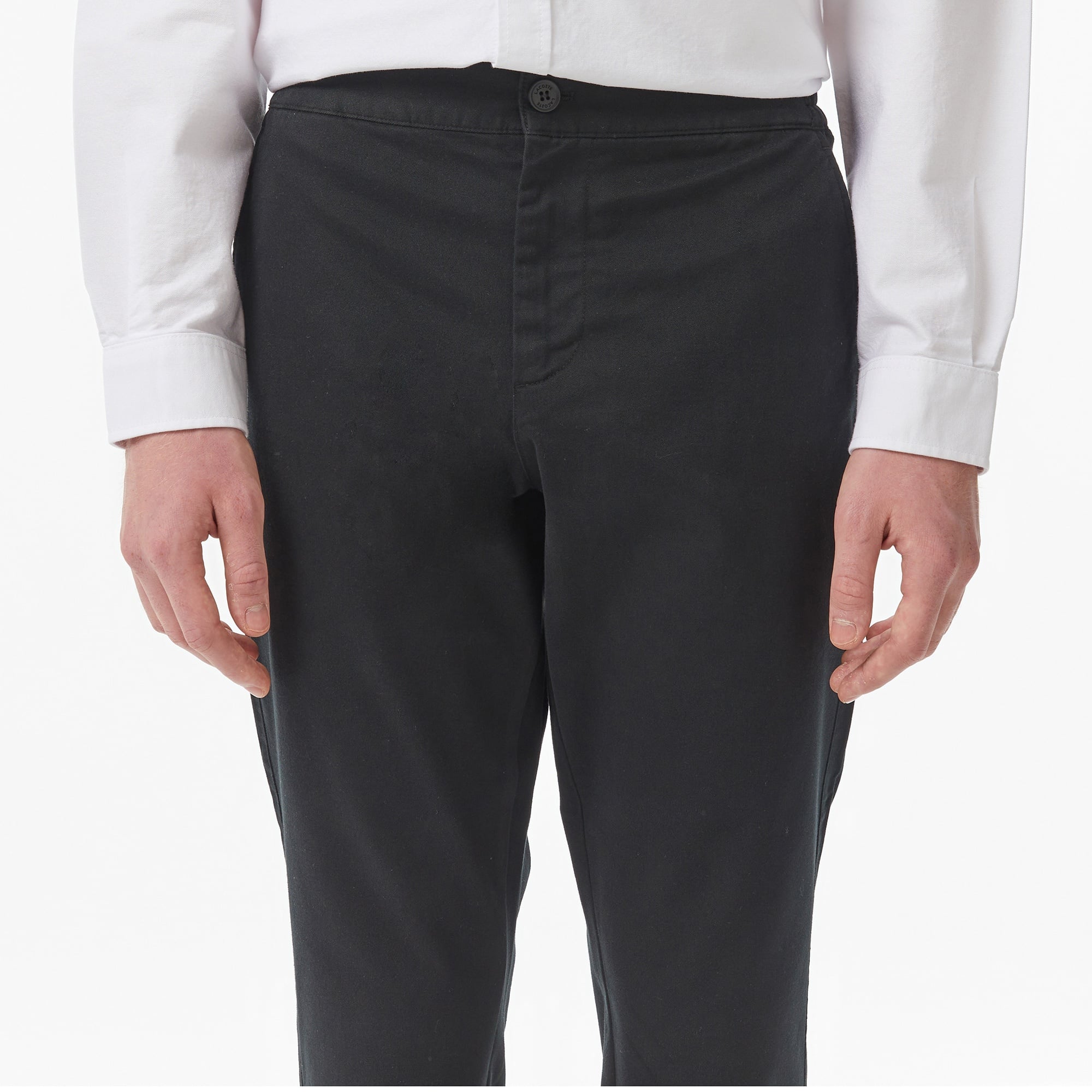 Erkek Slim Fit Siyah Chino Pantolon