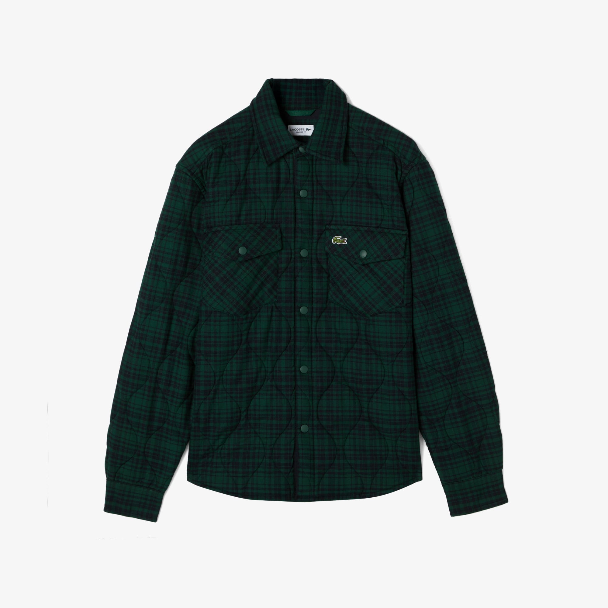 Erkek Relaxed Fit Kareli Yeşil Dış Gömlek