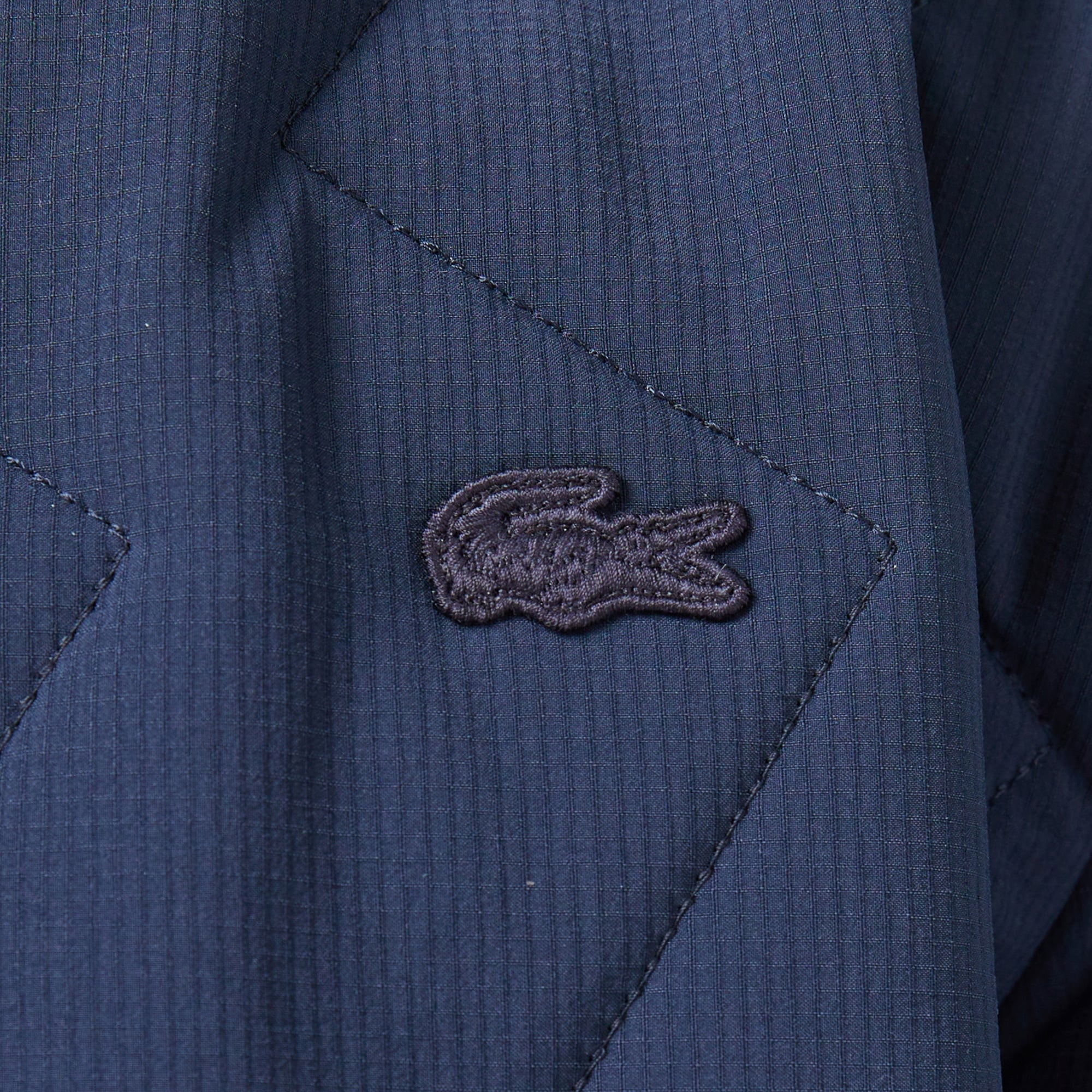 Erkek Dik Yaka Kapitone Lacivert Mont